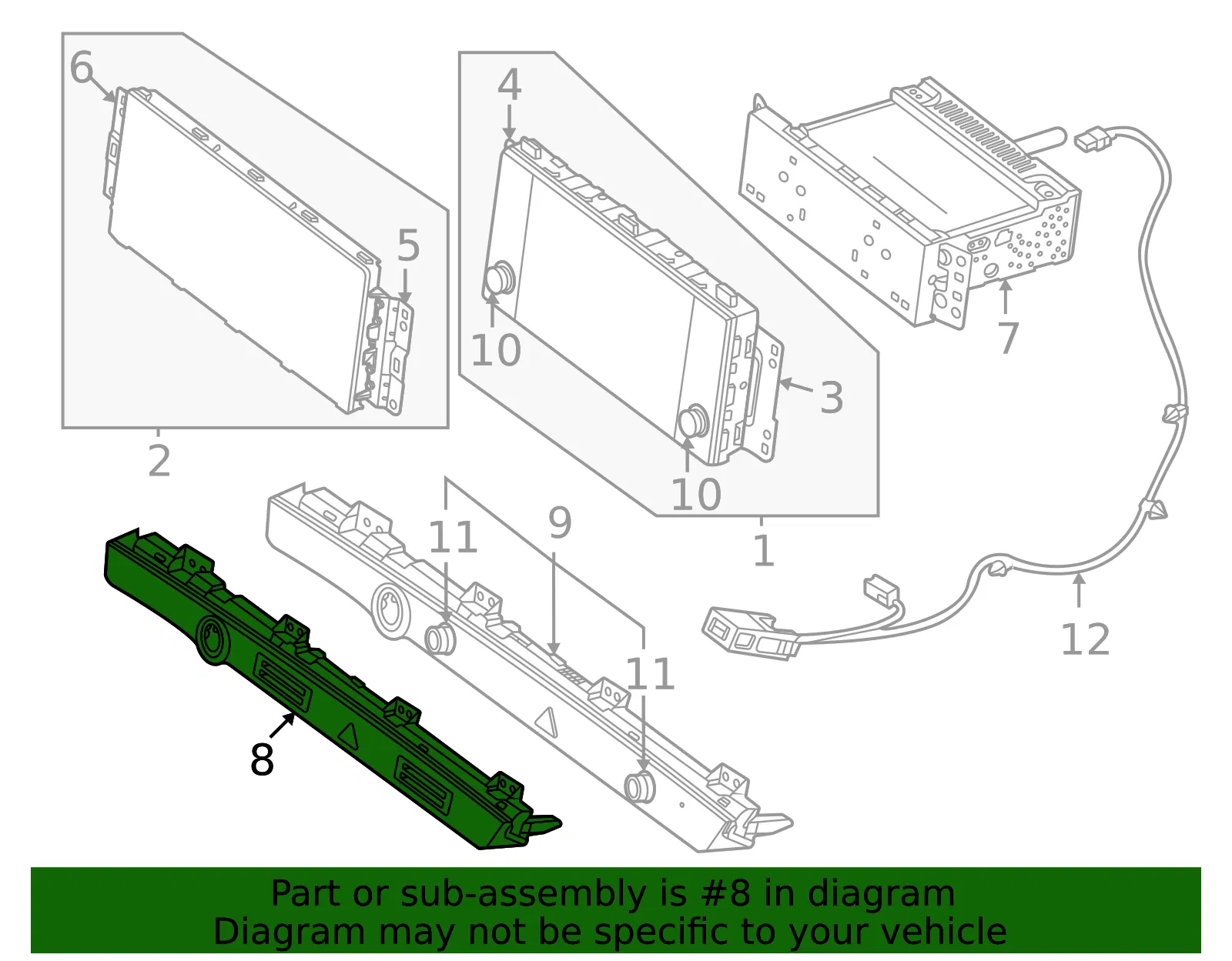 Hazard Switch - Kia (93790-R0040WK) - view 2