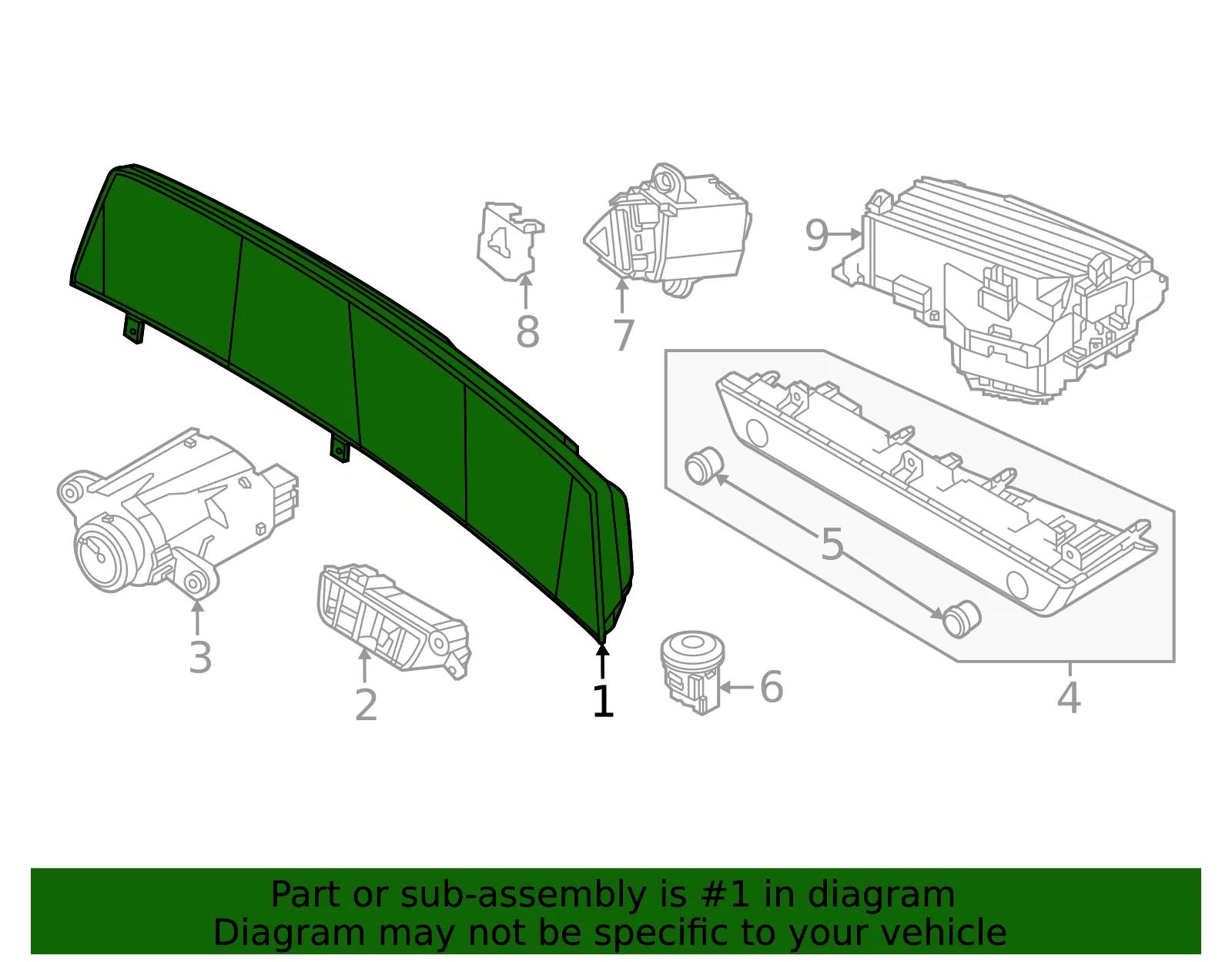 Cluster Assembly - Kia (94003-CV160) - view 2
