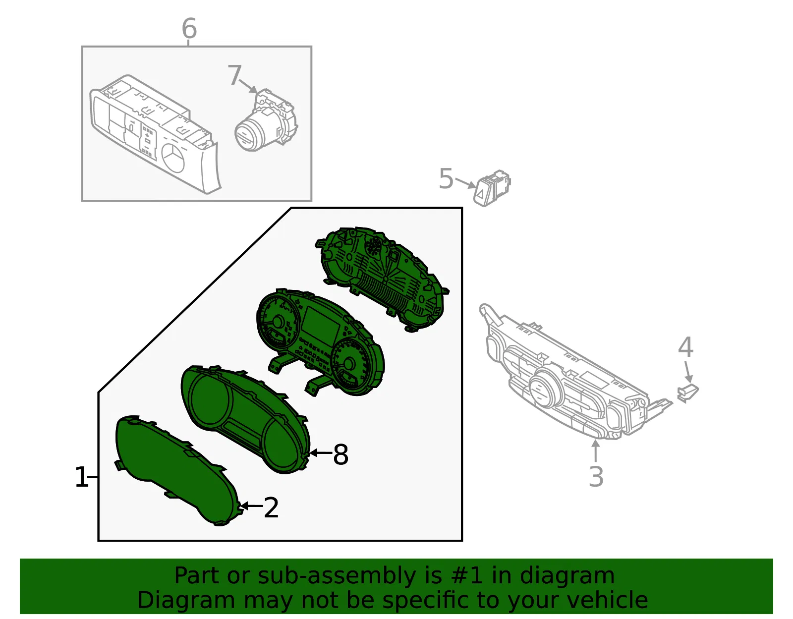 Instrument Cluster - Kia (94003-E4650) - view 2