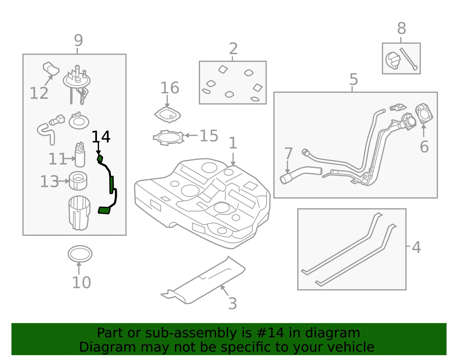 Level Sensor - Kia (94460-3Q000) - view 2