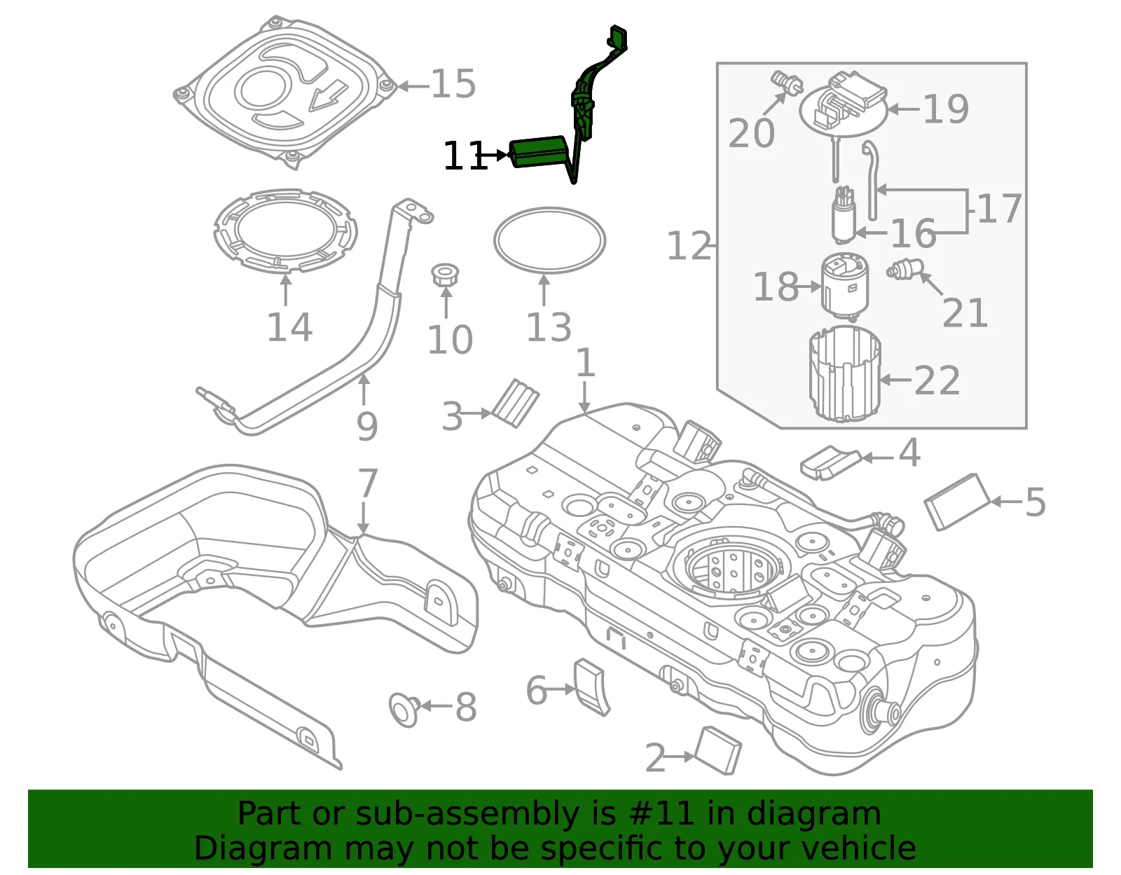 Level Sensor - Kia (94460-AT000) - view 2