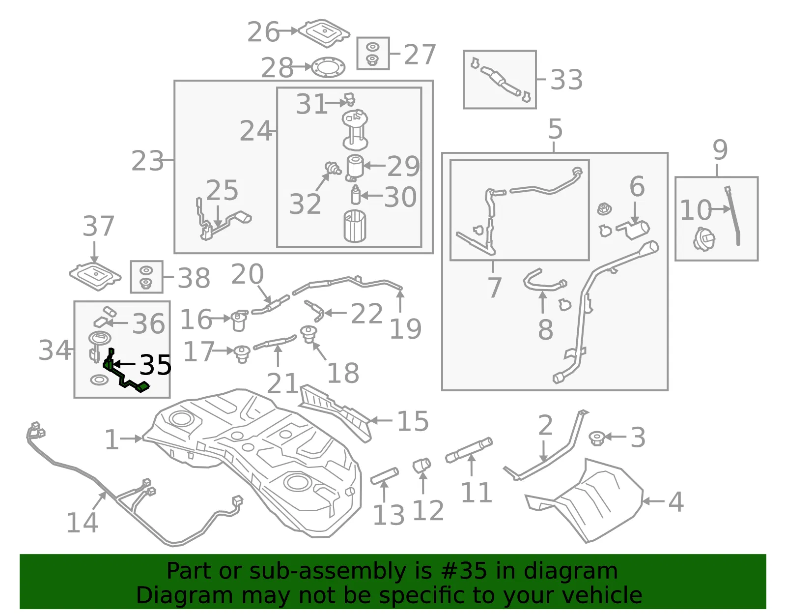 Level Sensor - Kia (94460-D2700) - view 2