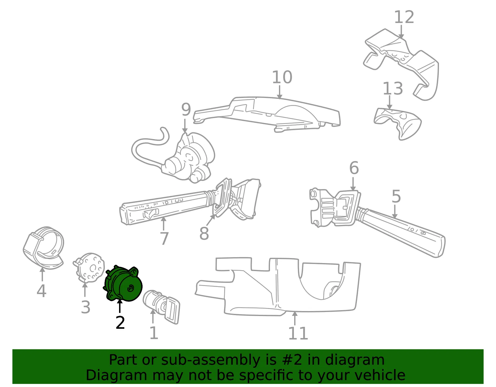 Ignition Switch - Volvo (9447804) - view 3