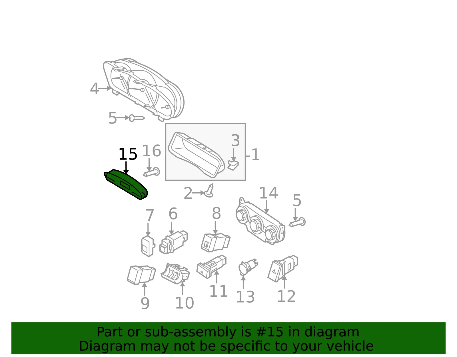 Clock - Kia (94500-2F150) - view 2