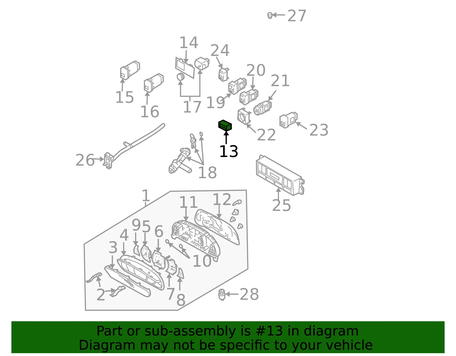 Clock - Kia (94500-3E160) - view 2