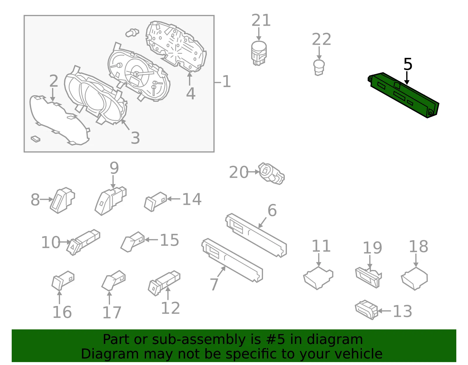 Clock - Kia (94510-1U005) - view 2