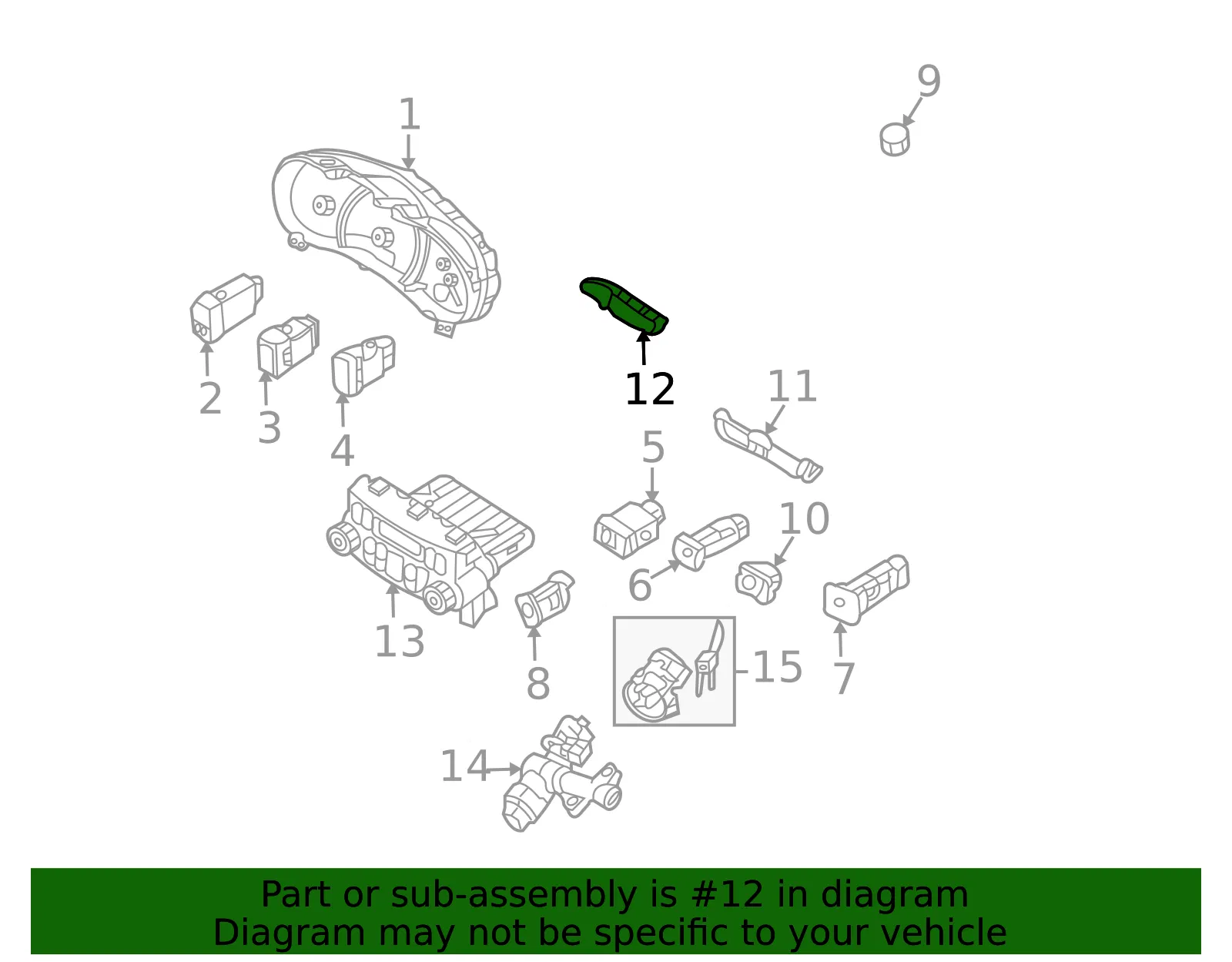 Clock - Kia (94510-4D200) - view 2