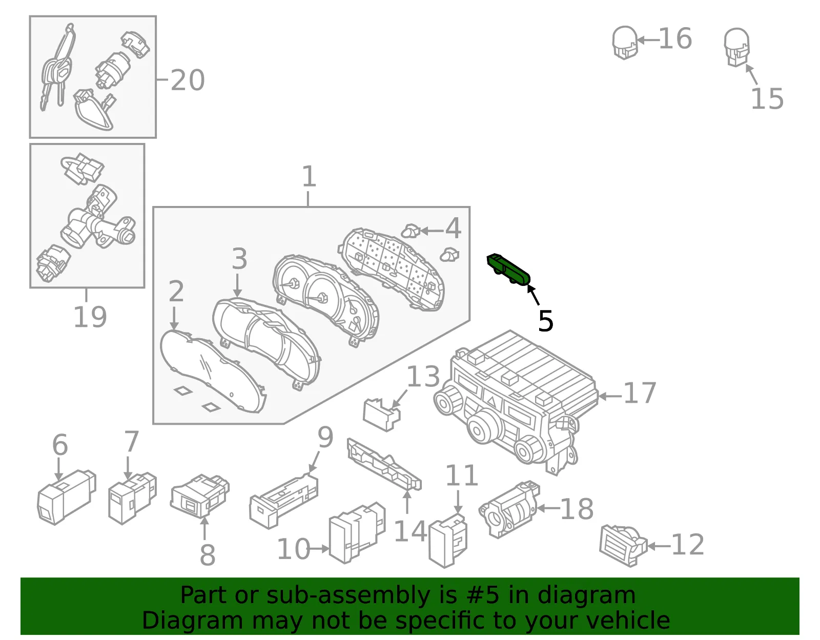 Clock - Kia (94510-4D450) - view 2