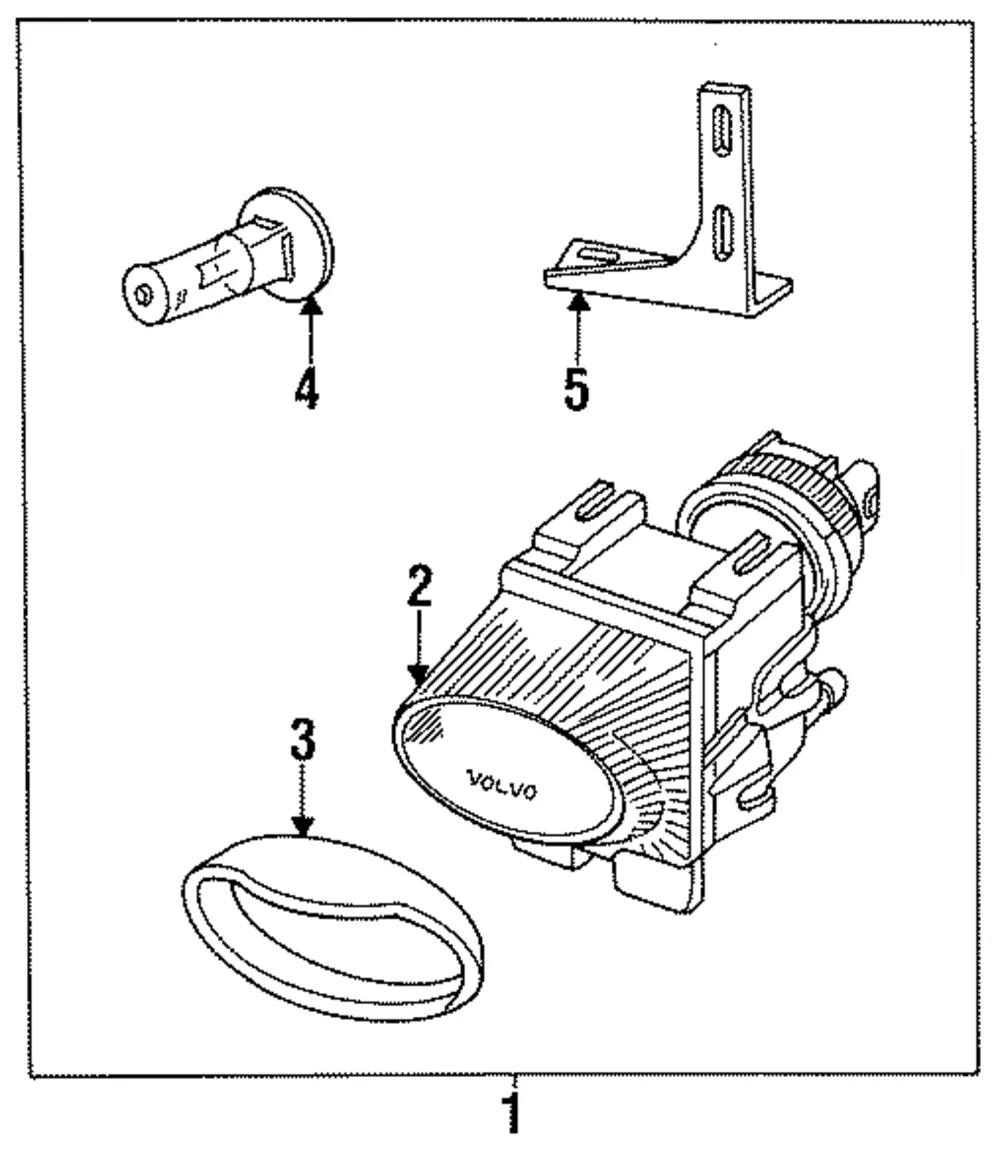 Fog Lamp - Passenger Side (RH) - Volvo (9451599)