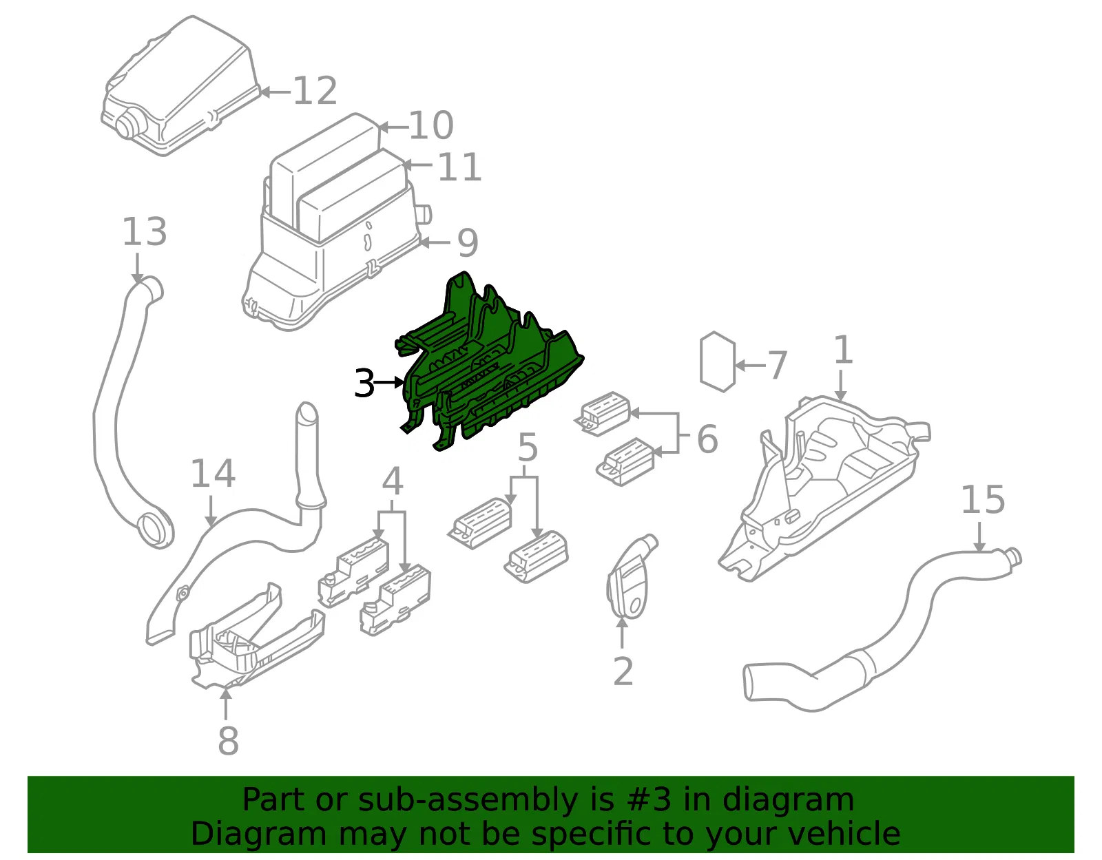 Fuse Box Bracket - Volvo (9456590) - view 2
