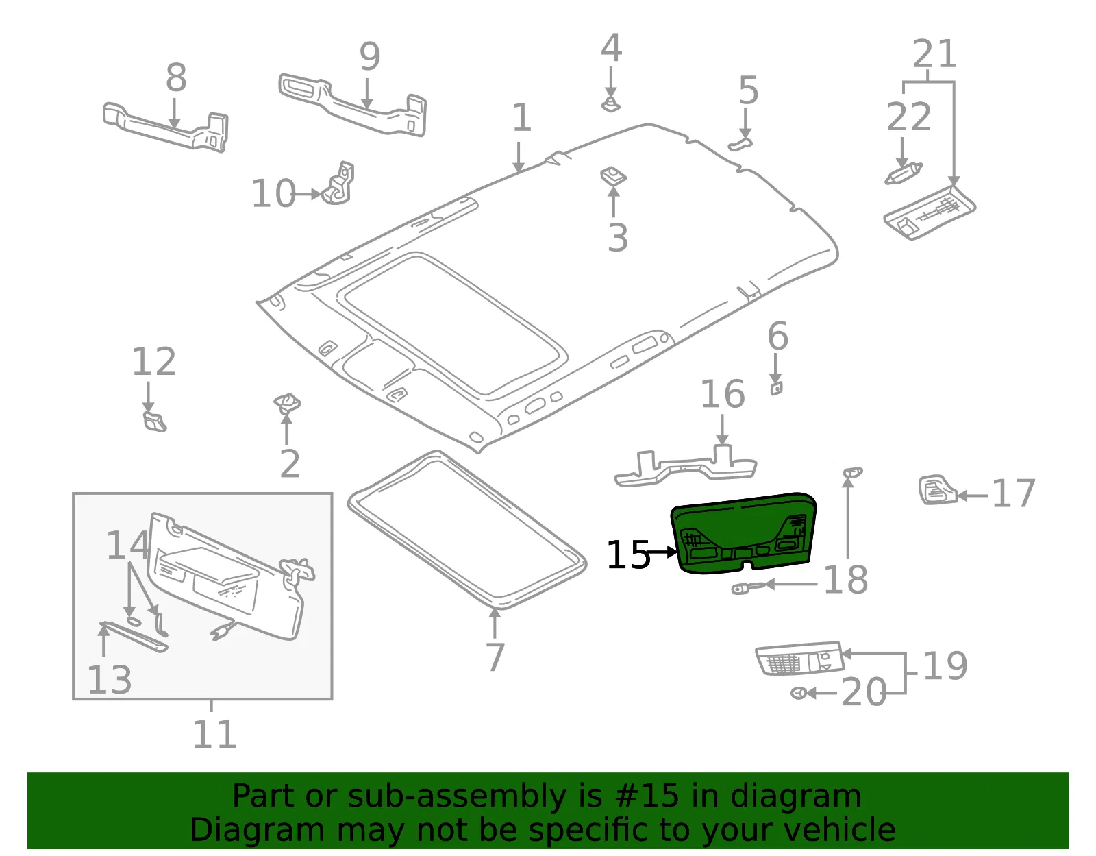 Map Lamp Assembly - Volvo (9483144) - view 3