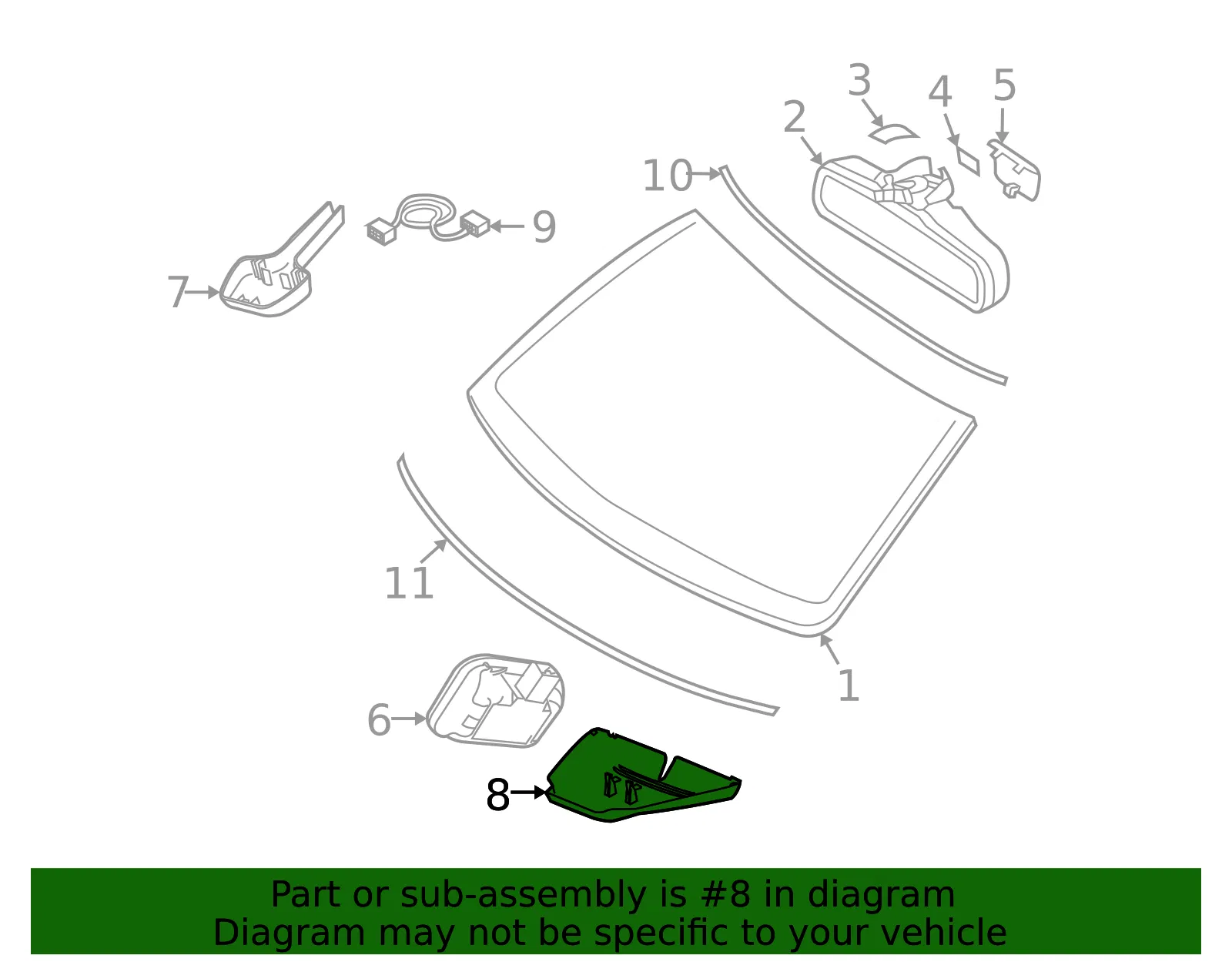Rain Sensor Cover - Volvo (9484493) - view 3