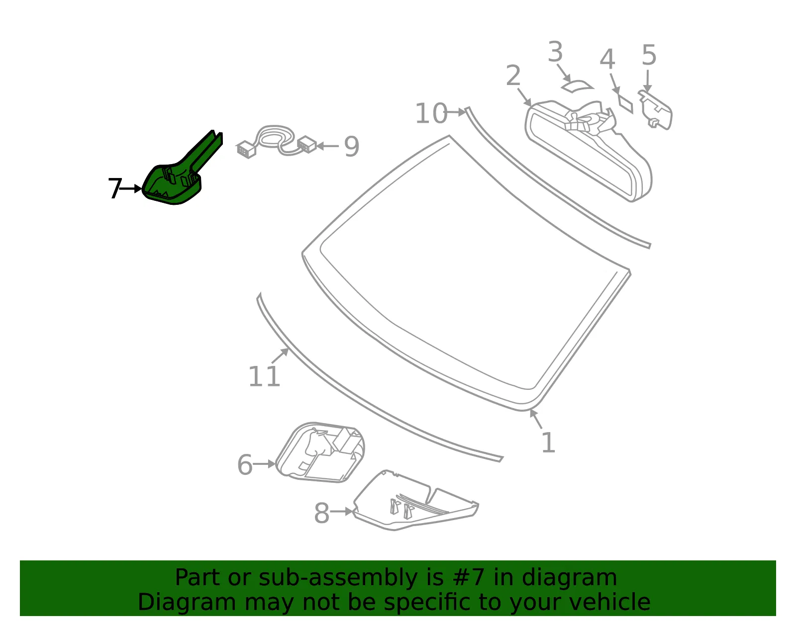 Rain Sensor Cover - Volvo (9484494) - view 3