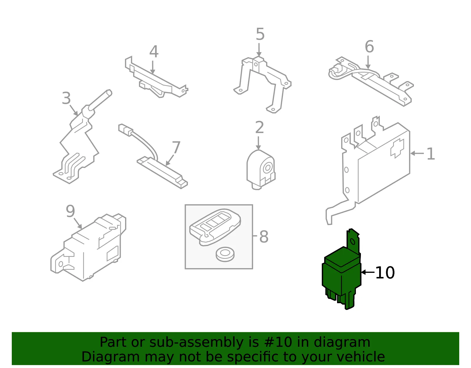 Relay - Kia (95240-3W100) - view 2