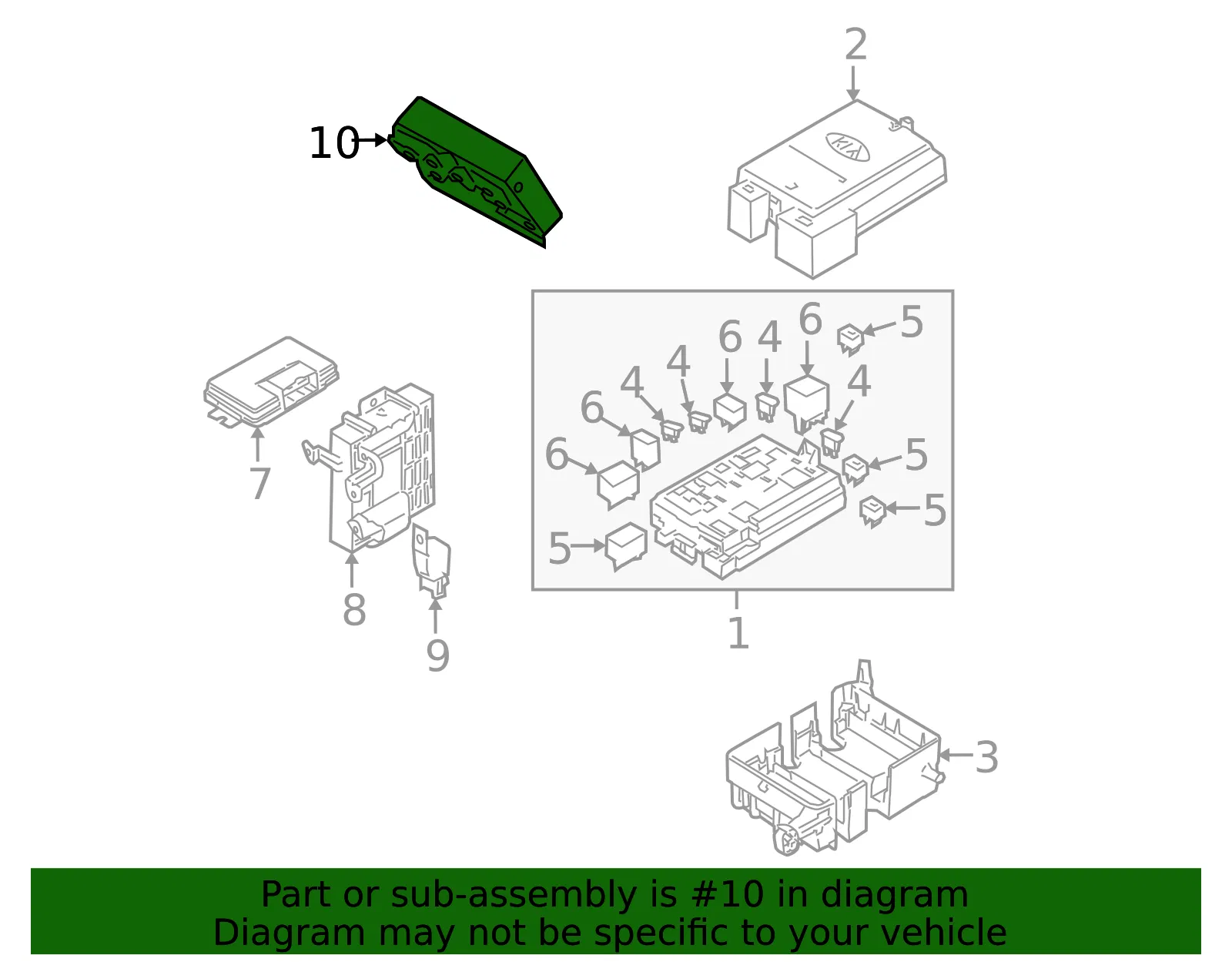 Control Module - Kia (95400-1F300) - view 2