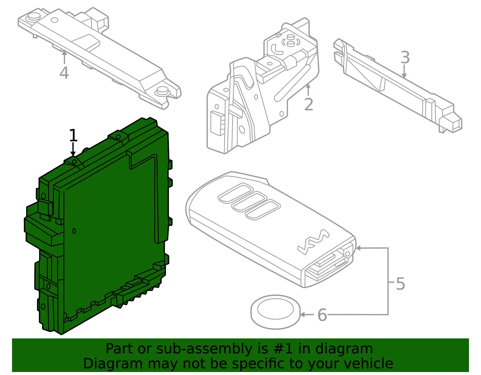 Body Control Module - Kia (95400-AT510) - view 2