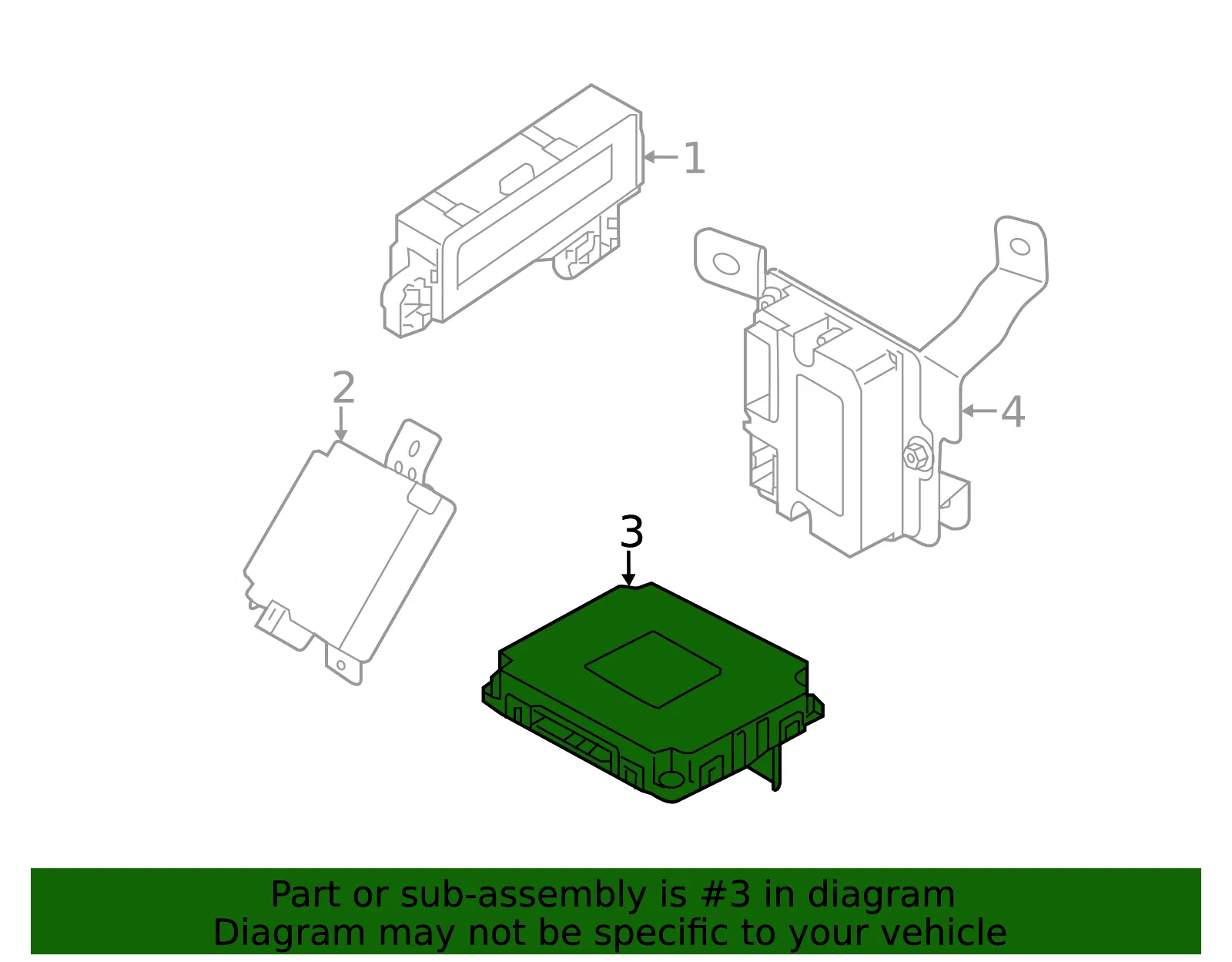 Body Control Module - Kia (95400-B2BN0) - view 2