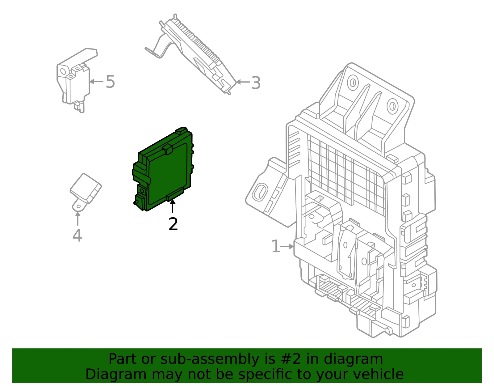 Body Control Module - Kia (95400-CV230) - view 2