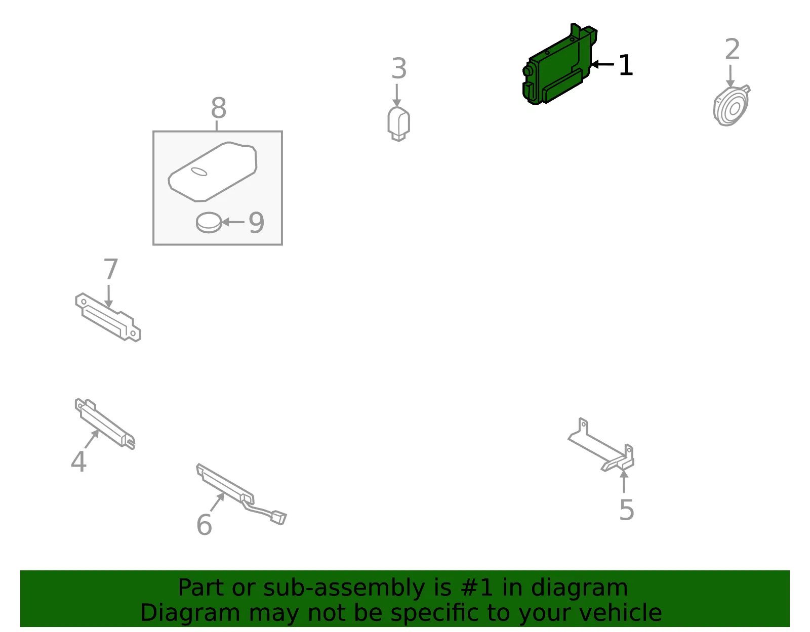 Control Module - Kia (95400-J5410) - view 3