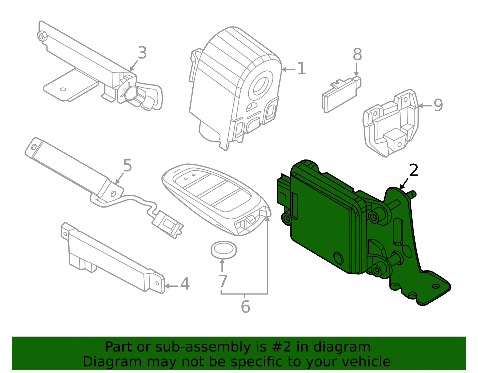 Control Module - Kia (95400-L3600) - view 2