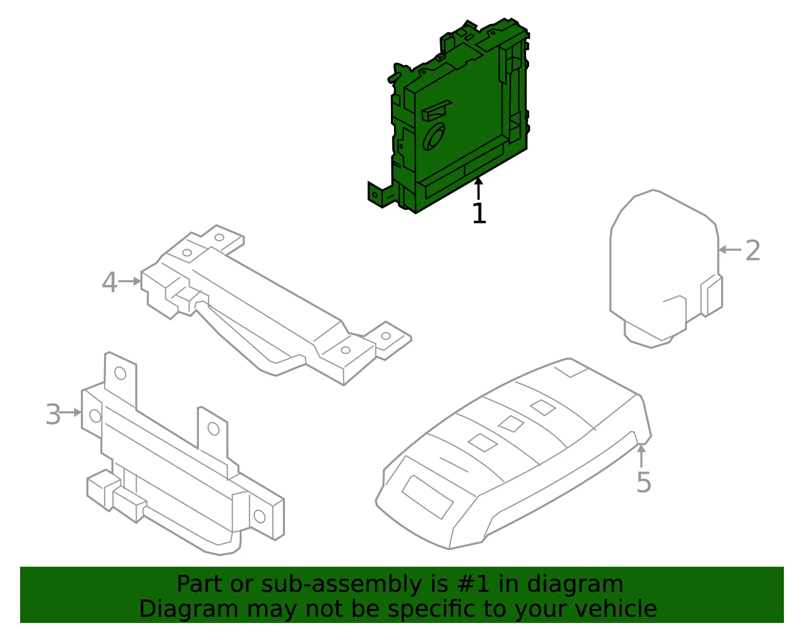 Control Module - Kia (95400-Q5DG0) - view 2