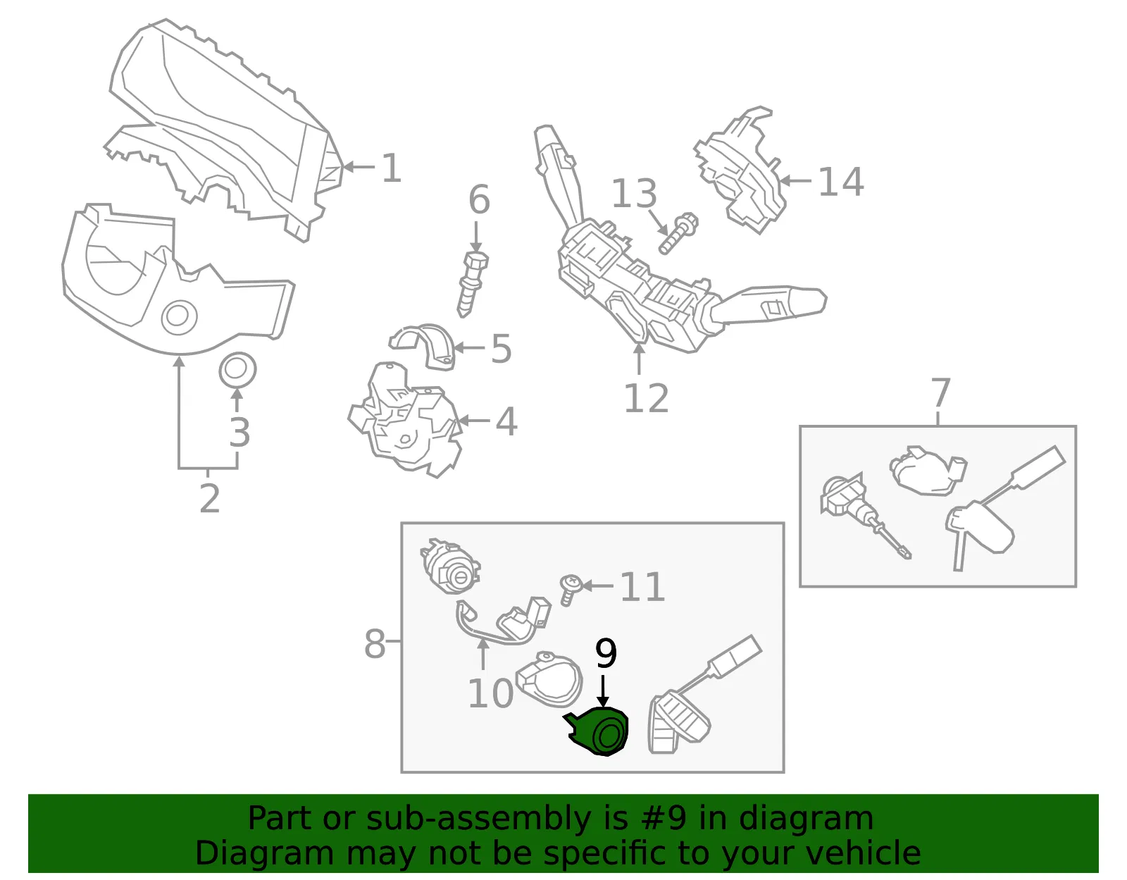 Ignition Immobilizer Antenna - Kia (95401-A4010) - view 2