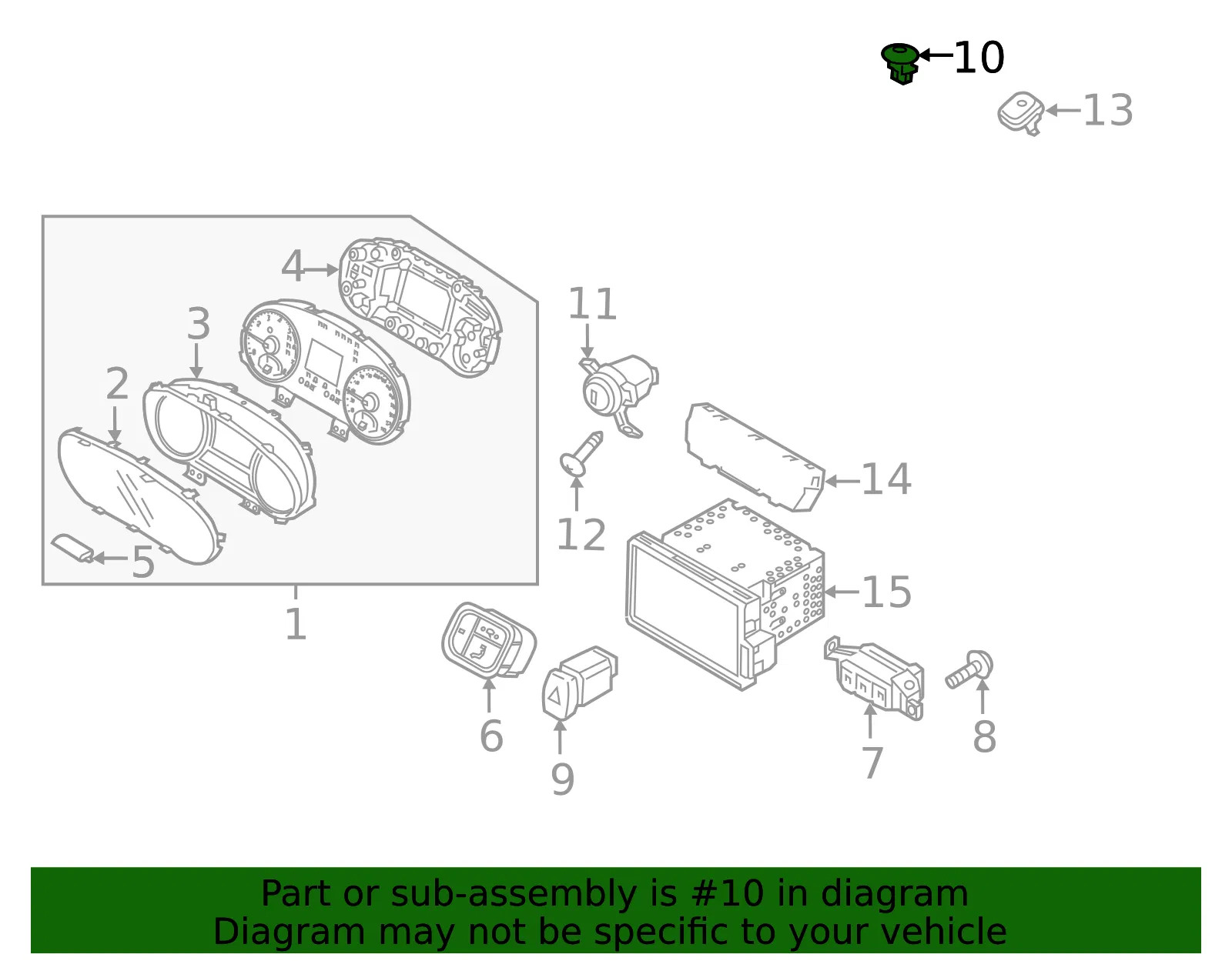 Sunload Sensor - Kia (95410-D4000) - view 2
