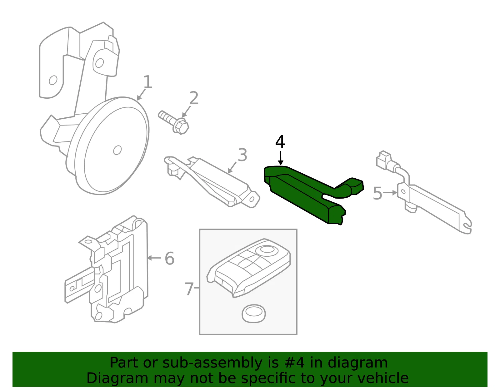 Keyless Entry Antenna - Kia (95420-D4300) - view 2