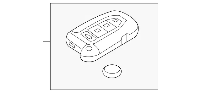Keyless Entry Transmitter - Kia (95440-1M211)
