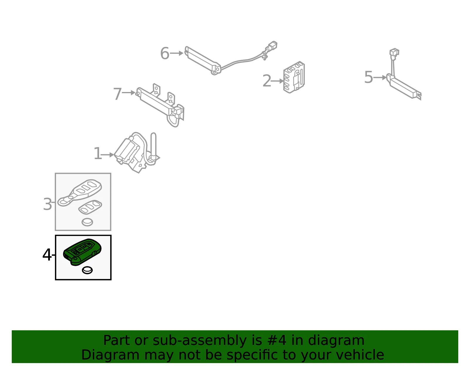 Keyless Entry Transmitter - Kia (95440-1M211) - view 2