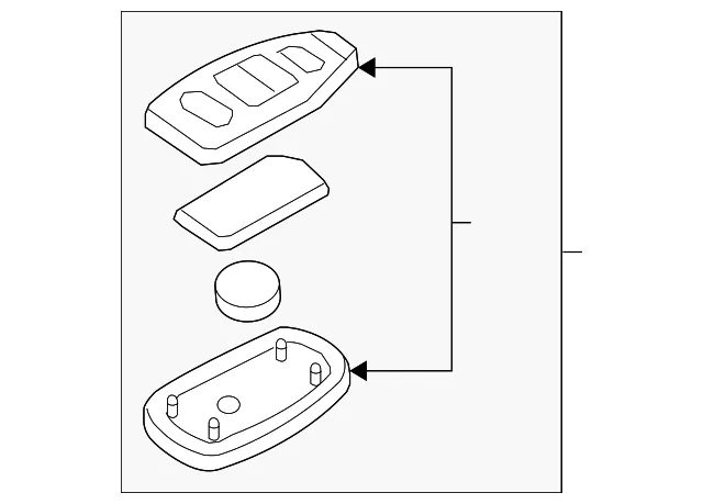 Keyless Entry Transmitter - Kia (95440-2G300)