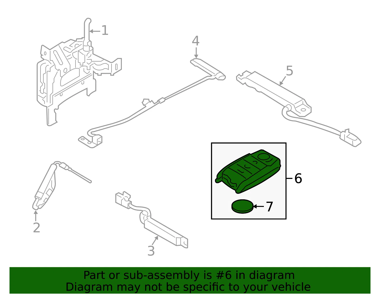 Keyless Entry Transmitter - Kia (95440-C6000) - view 2