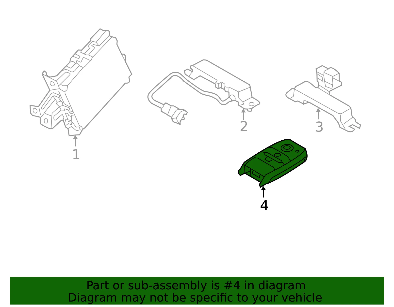 Keyless Entry Transmitter - Kia (95440-E4000) - view 2