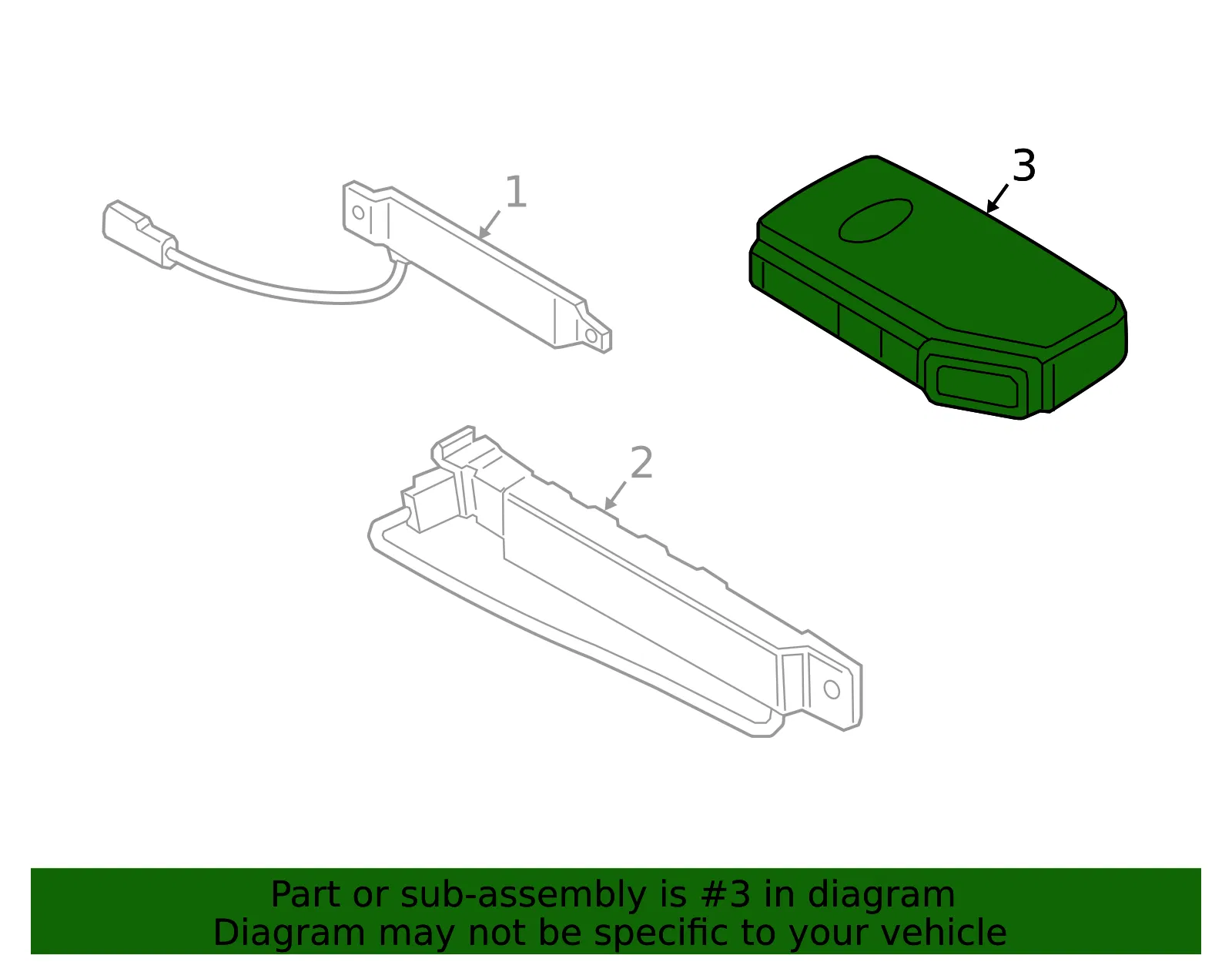 Keyless Entry Transmitter - Kia (95440-K0010) - view 2