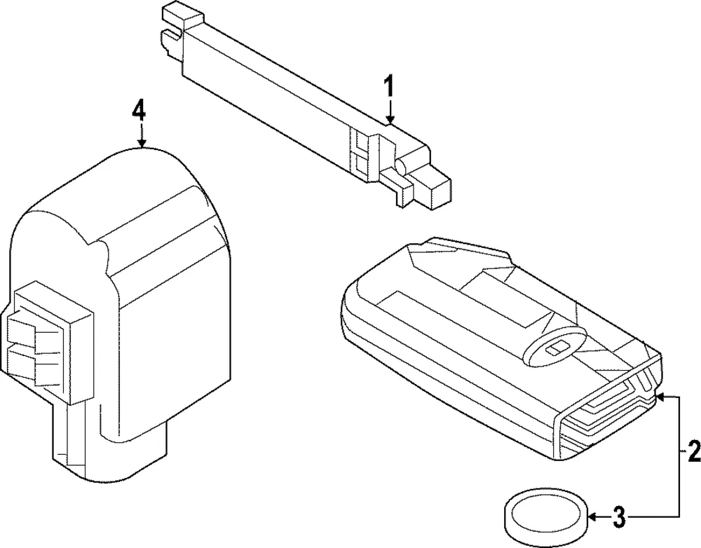 Keyless Entry Transmitter - Kia (95440-P1100)