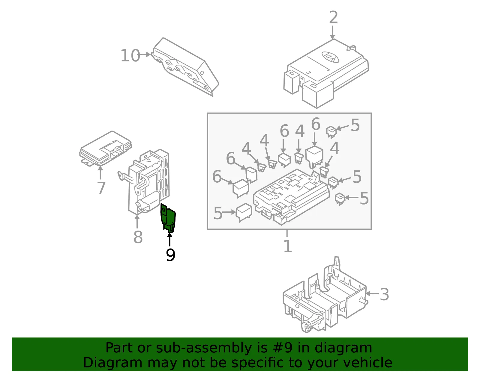 Relay - Kia (95445-39058) - view 2