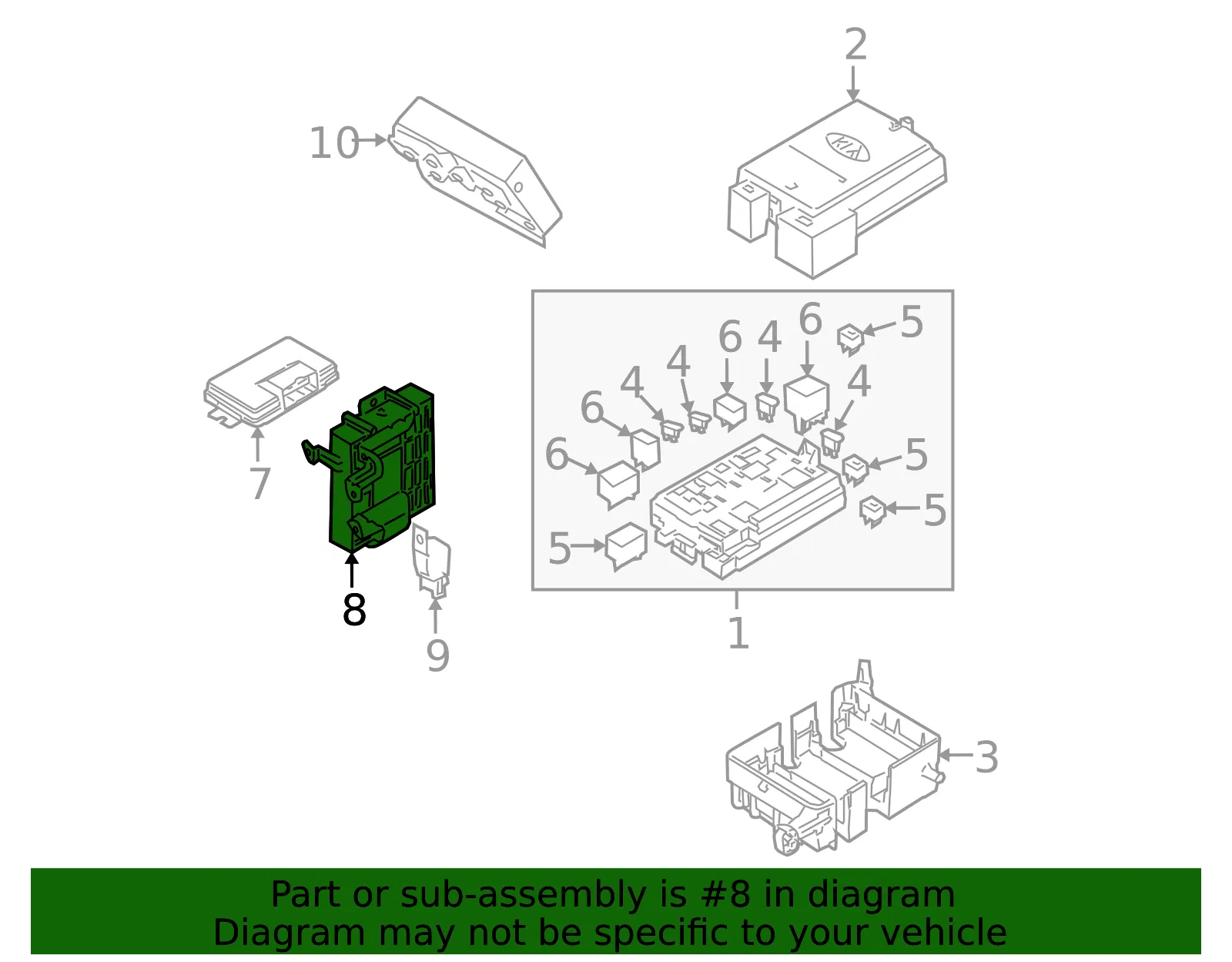 Control Module - Kia (95447-39121) - view 2