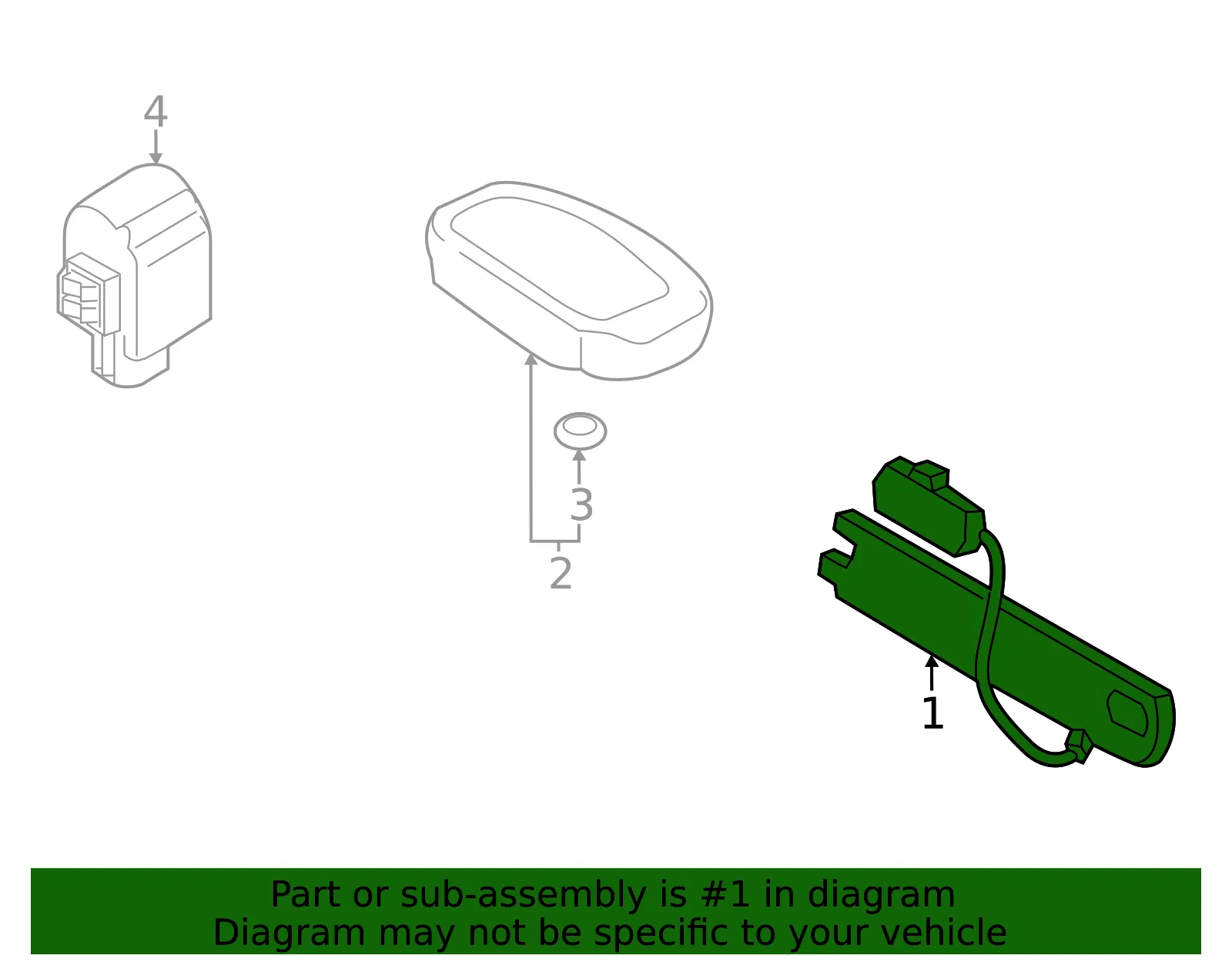 Keyless Entry Antenna - Kia (95460-L2000) - view 3