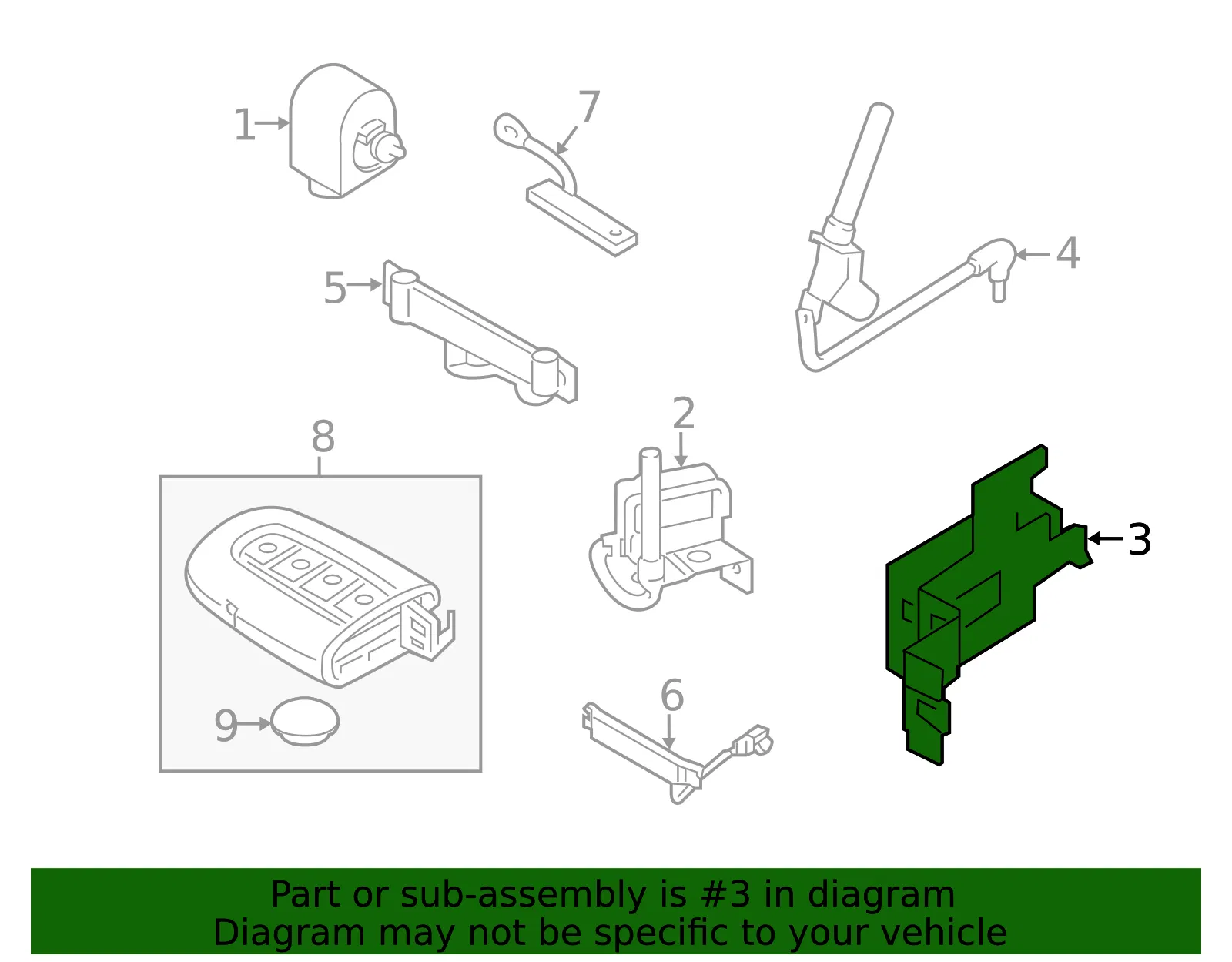 Keyless Entry Module - Kia (95480-4U500) - view 2