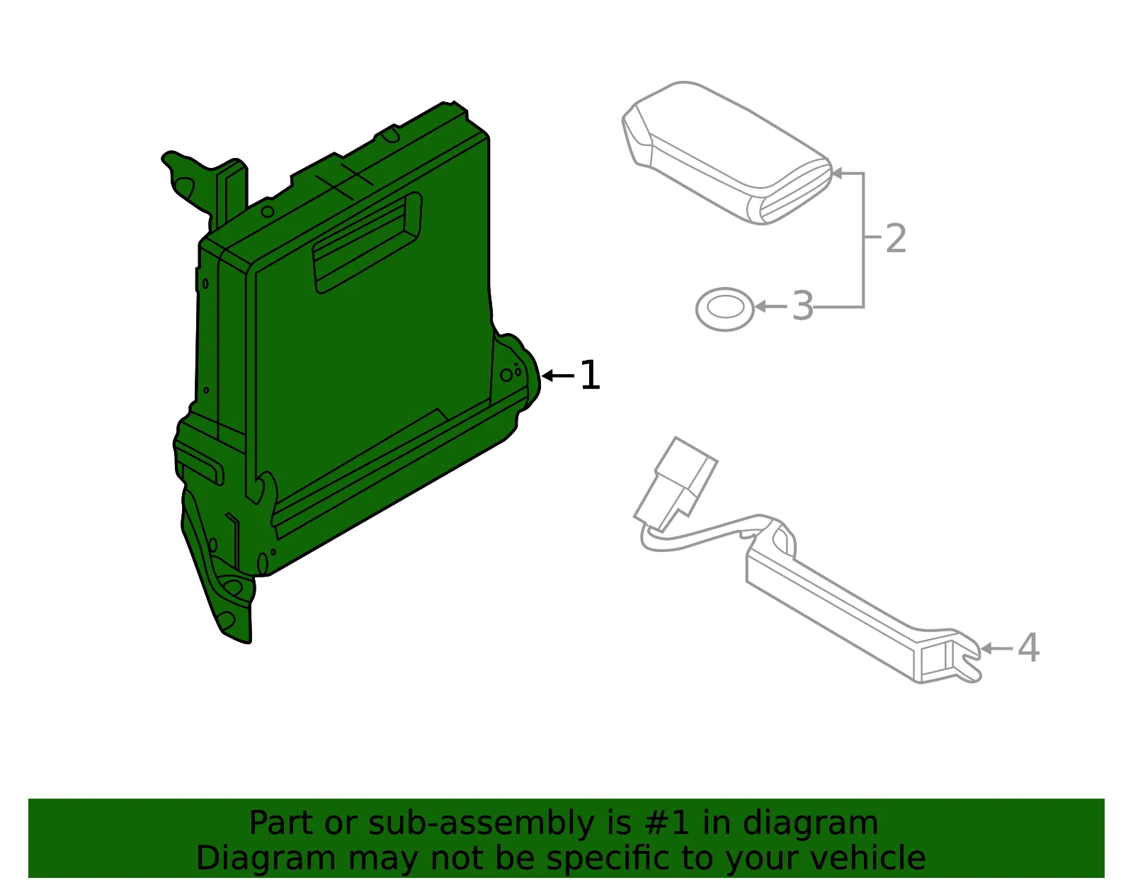 Body Control Module - Kia (954A0-M7600) - view 2