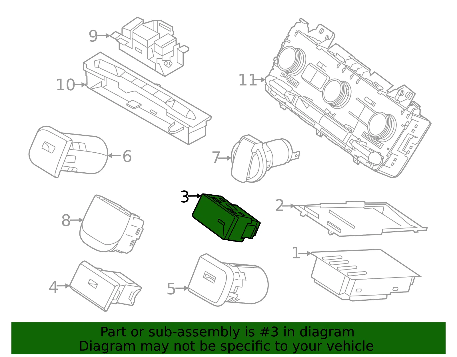 Indicator - Kia (95580-R0100) - view 2