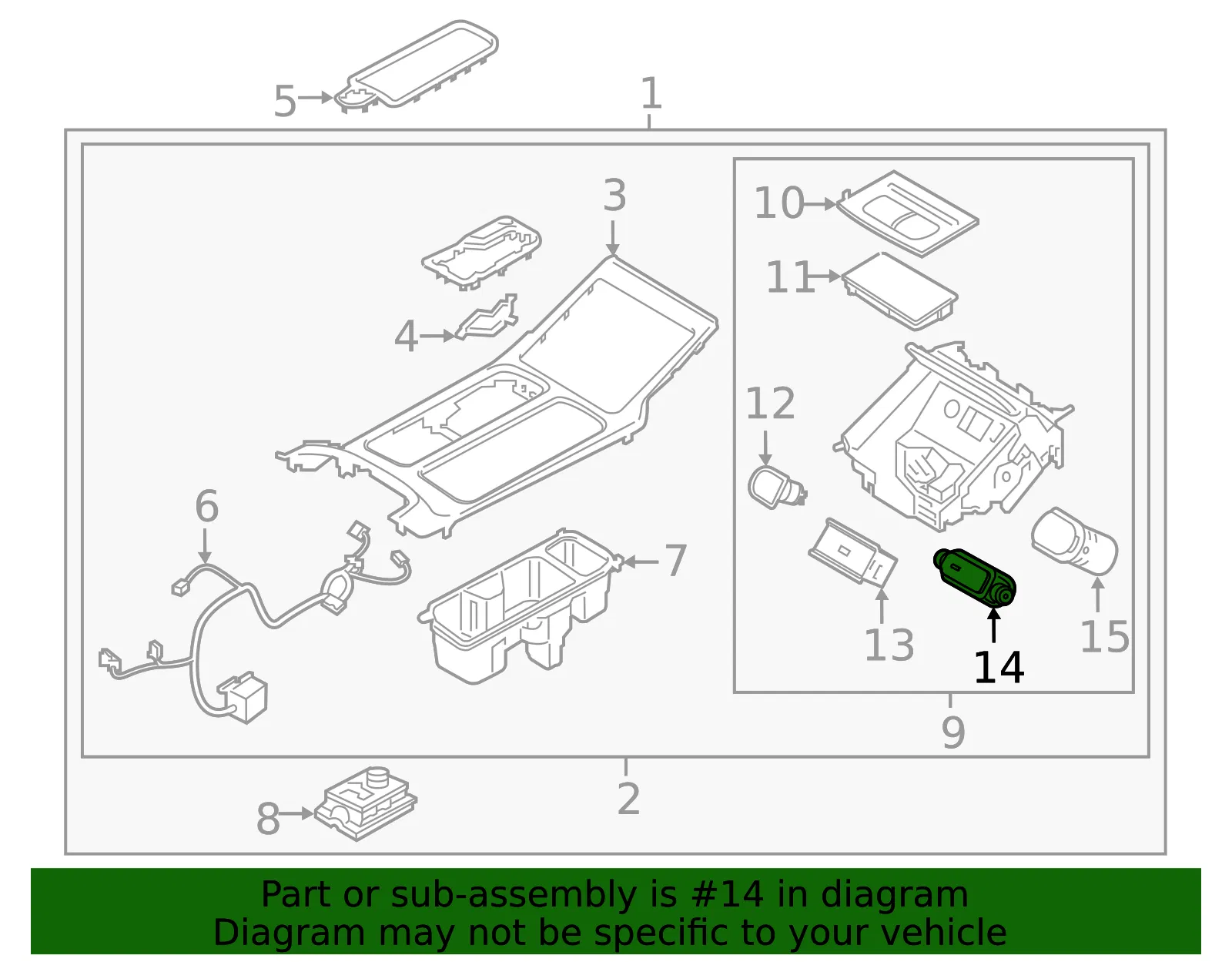 Indicator - Kia (95580-S9000) - view 2
