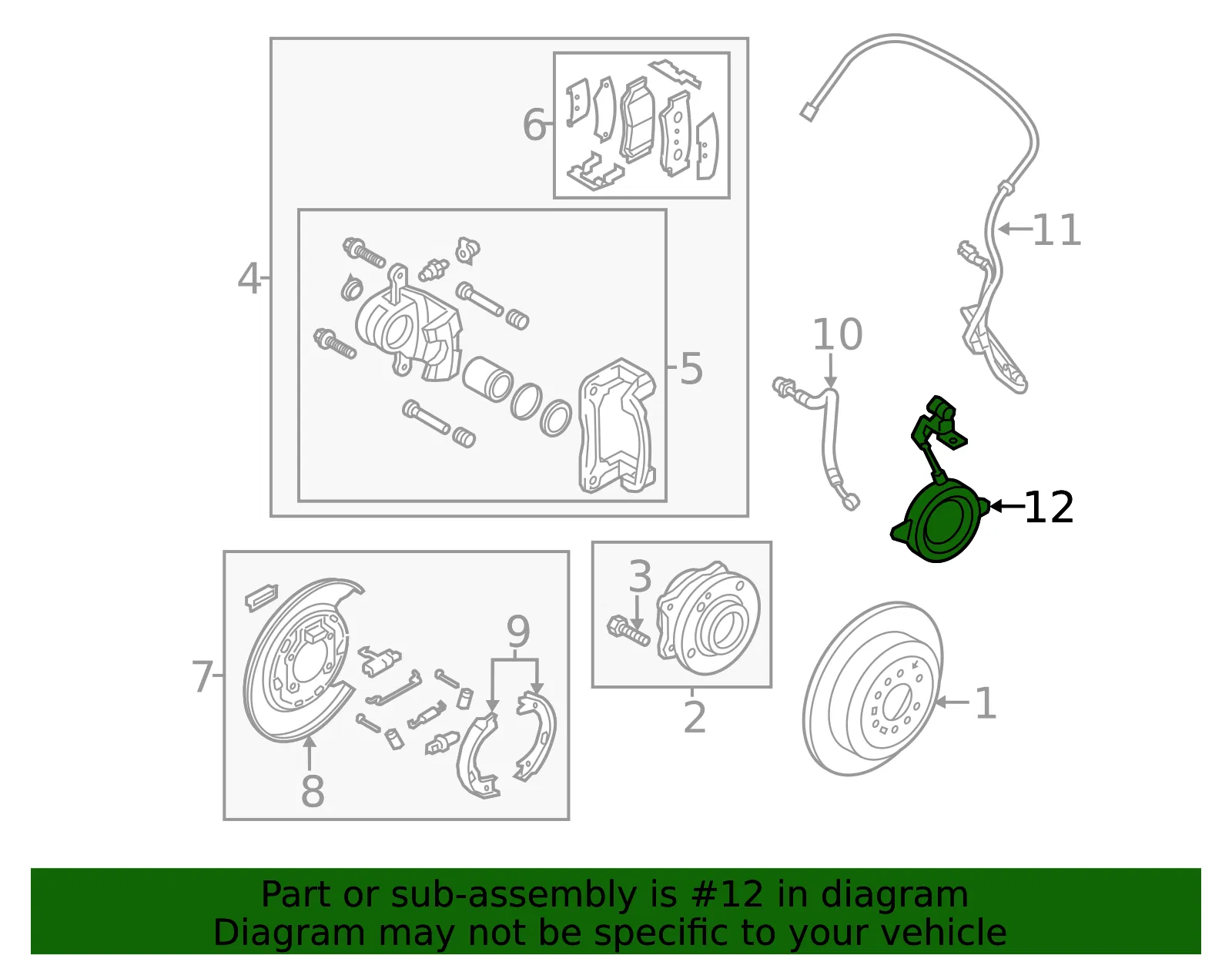 ABS Sensor - Kia (95680-3J100) - view 2