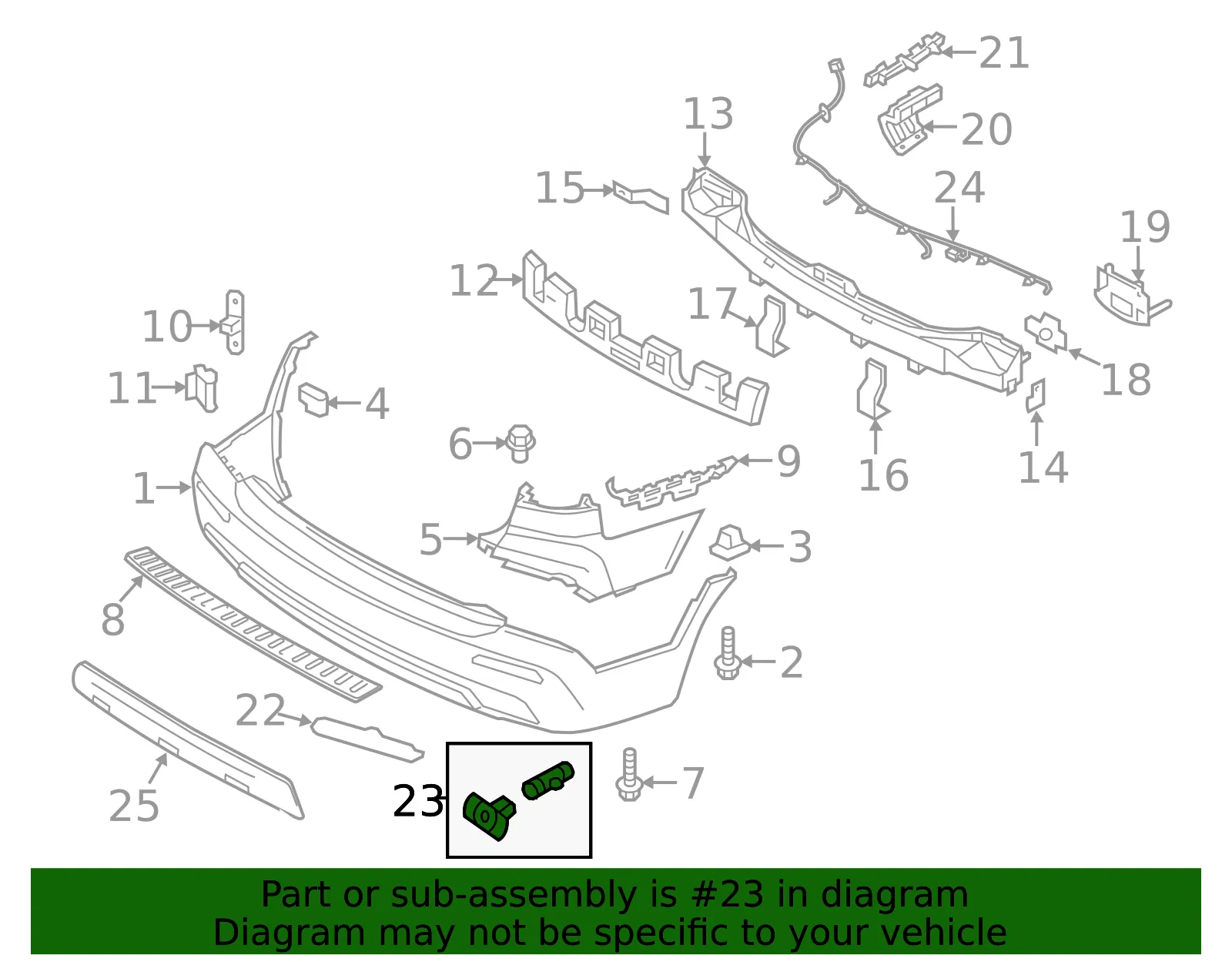 Reverse Sensor - Kia (95700-1U100IR) - view 2