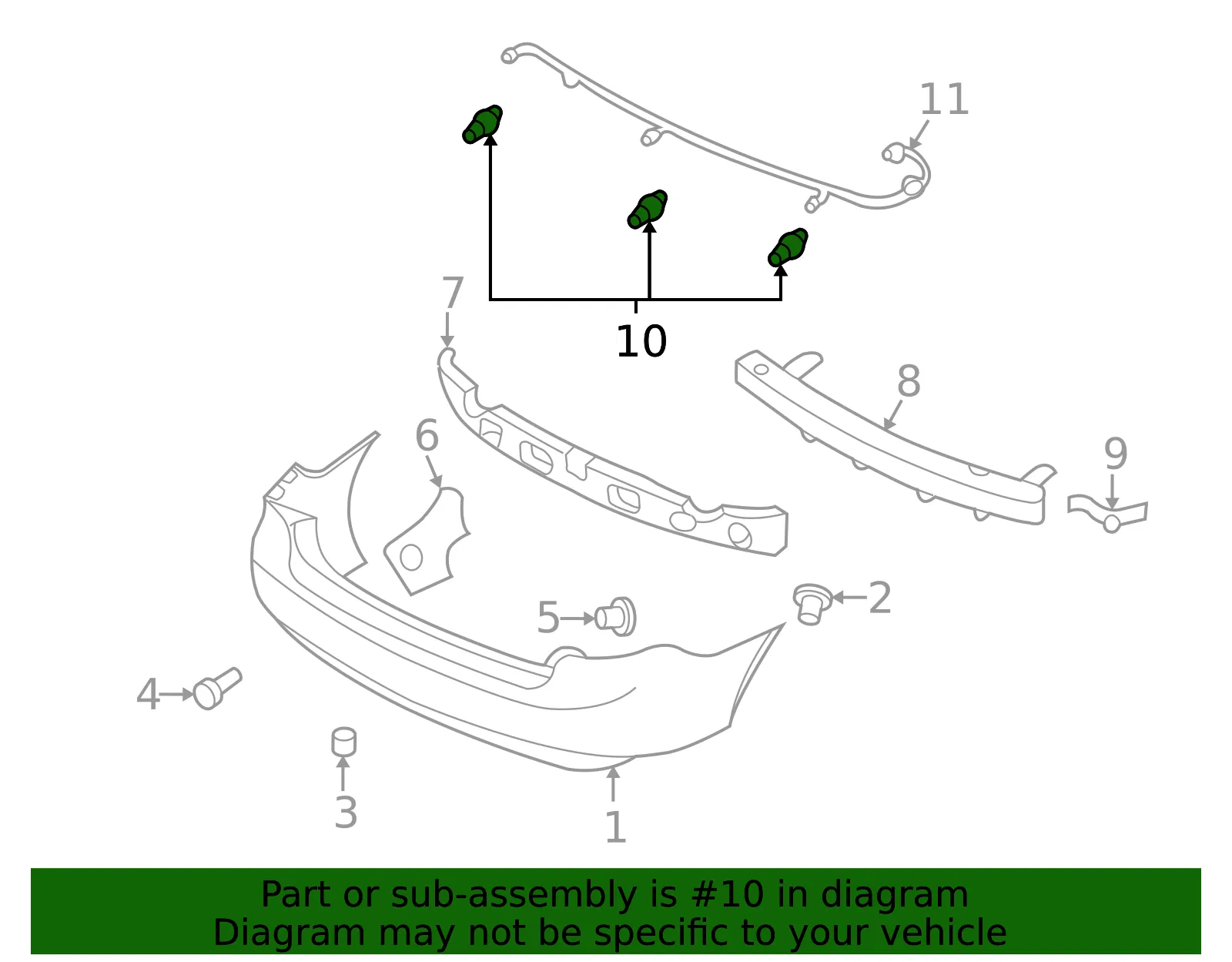 Reverse Sensor - Kia (95700-2G200) - view 2