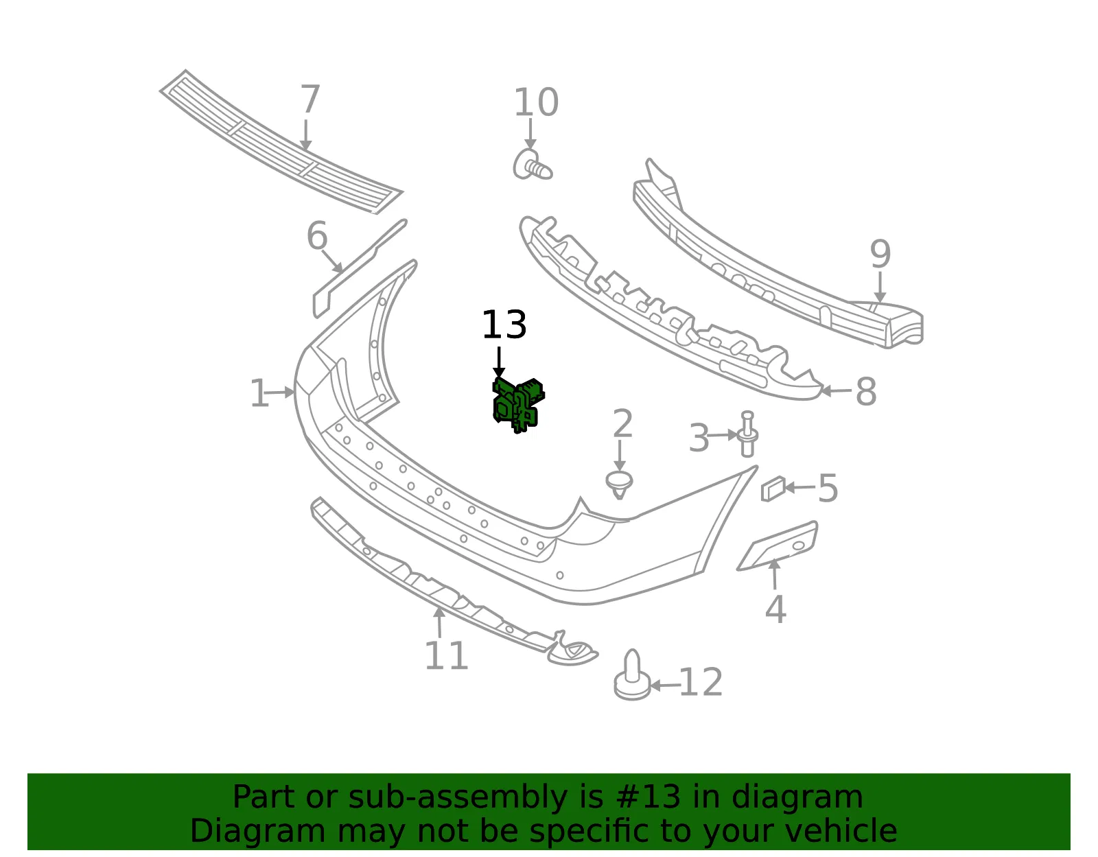 Reverse Sensor - Kia (95700-4D510) - view 2