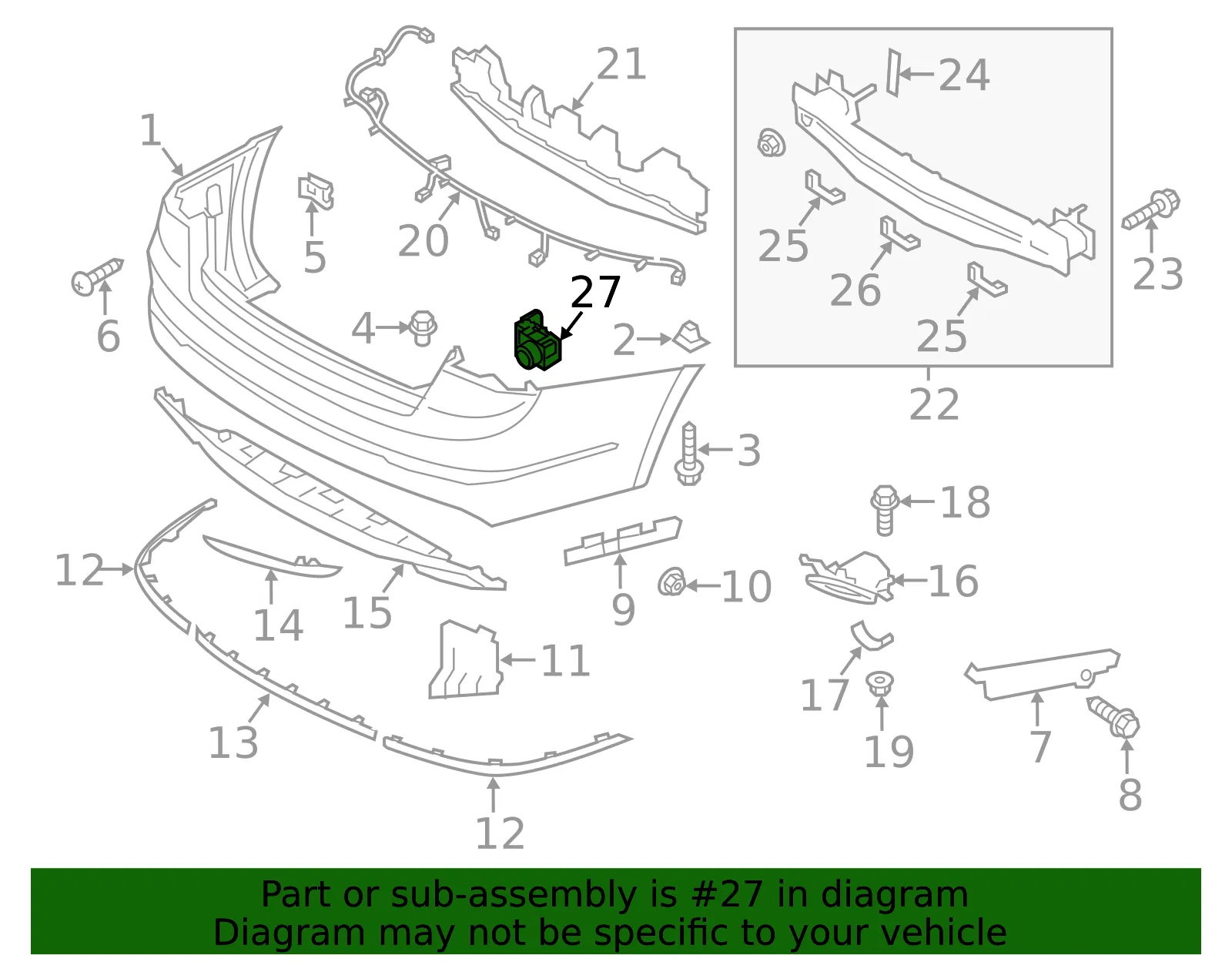 Park Sensor - Kia (95700-E8030SWP) - view 2