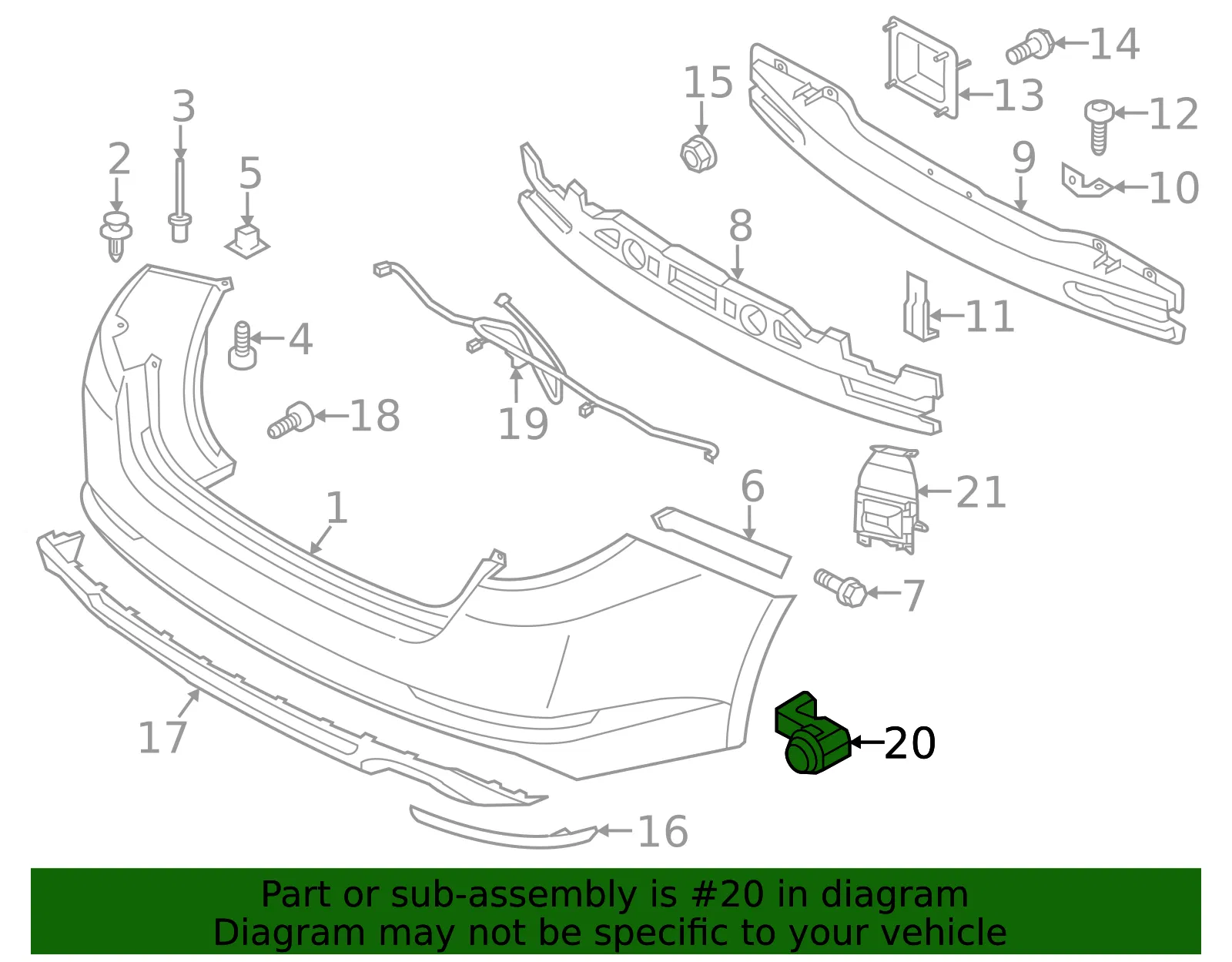 Sensor - Kia (95720-2T550ABP) - view 2