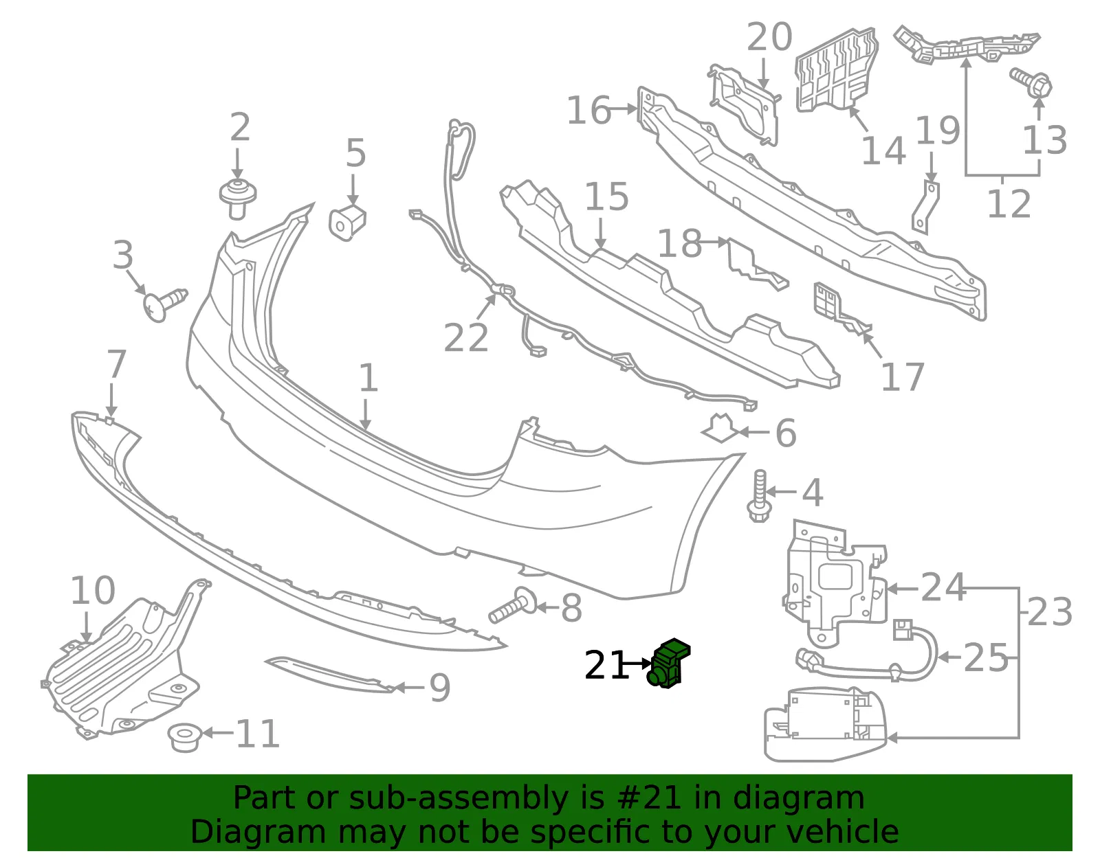 Park Sensor - Kia (95720-A75019P) - view 2