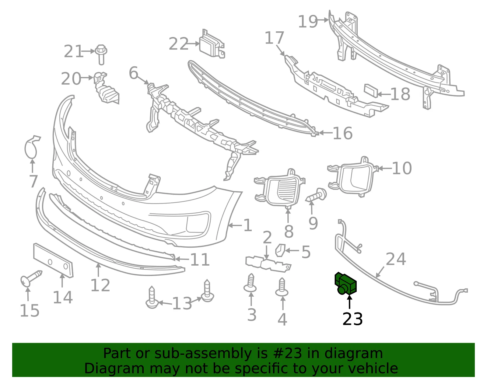 Park Sensor - Kia (95720-A90004SS) - view 2